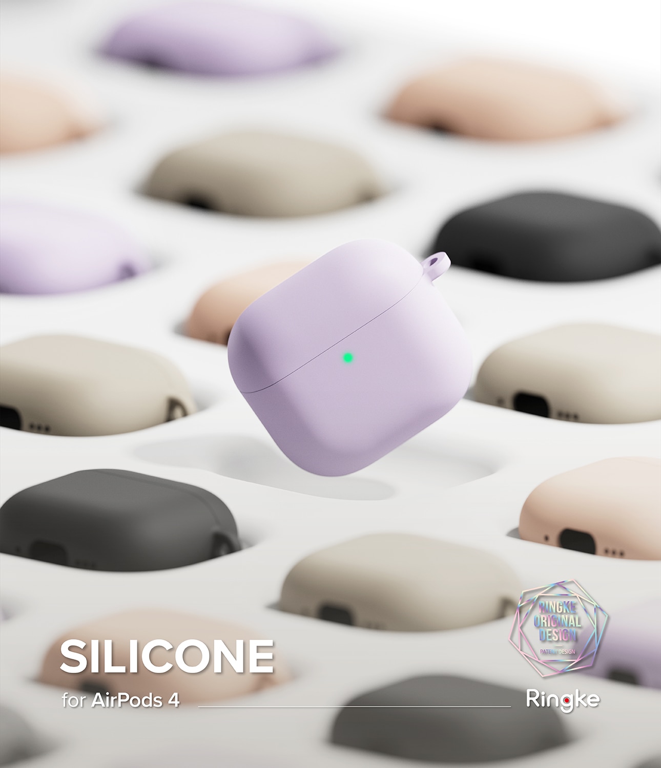 Silicone Hülle Apple AirPods 4 Light Purple