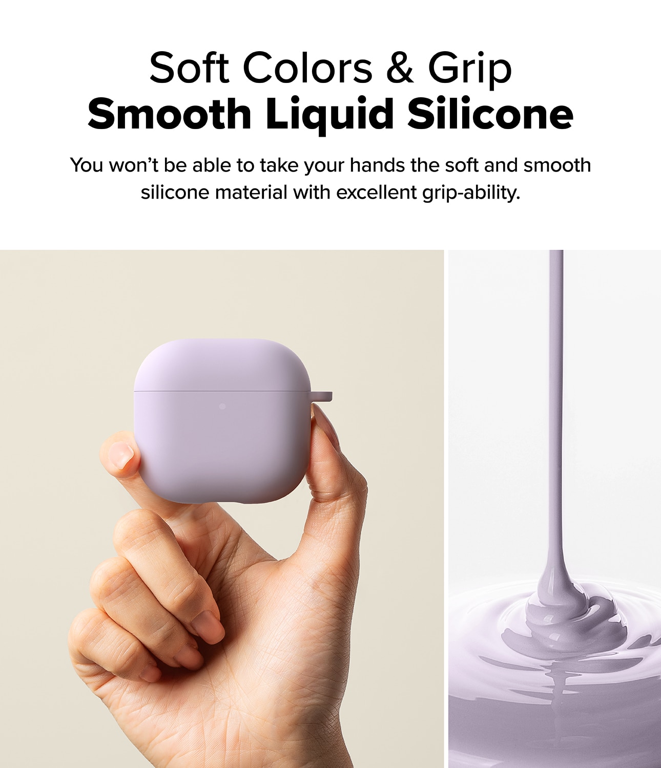 Silicone Hülle Apple AirPods 4 Light Purple