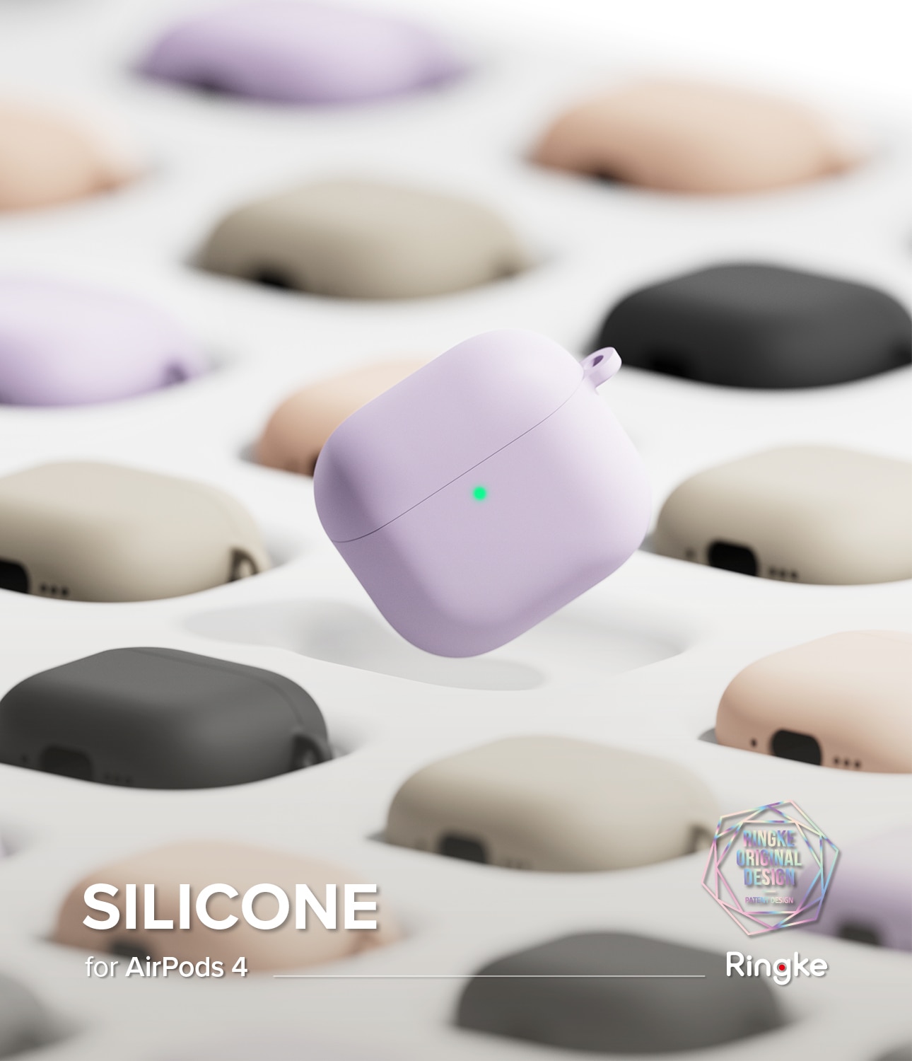 Silicone Hülle Apple AirPods 4 Pink Sand