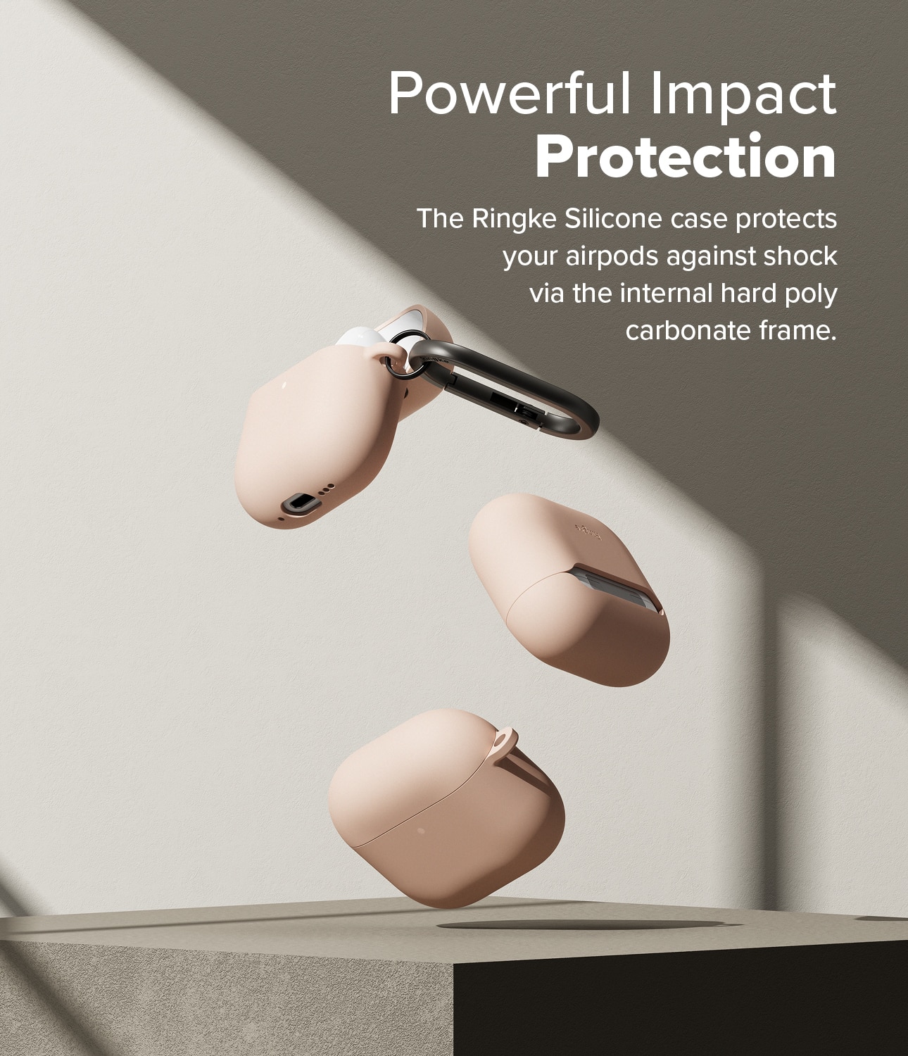 Silicone Hülle Apple AirPods 4 Pink Sand