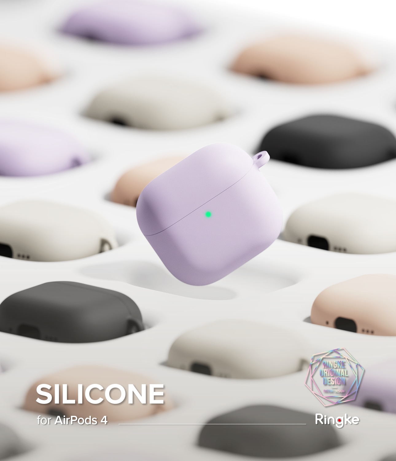 Silicone Hülle Apple AirPods 4 Stone