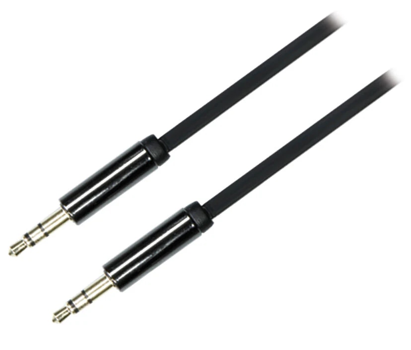 Aux 3,5 mm Audiokabel 1m schwarz