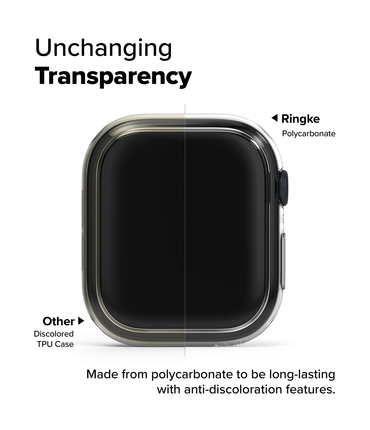 Slim Case (2 Stück) Apple Watch Series 10 42mm Matte Black & Clear