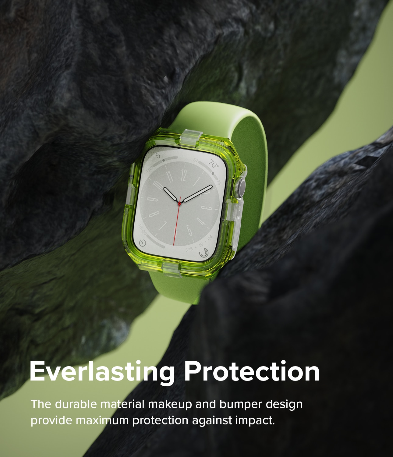 Fusion Bumper Apple Watch 45mm Series 9 Neon Green