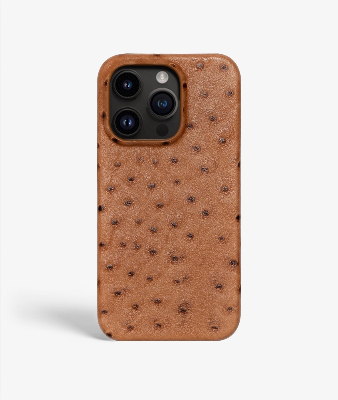 iPhone 14 Pro Max Hülle Ostrich Cognac