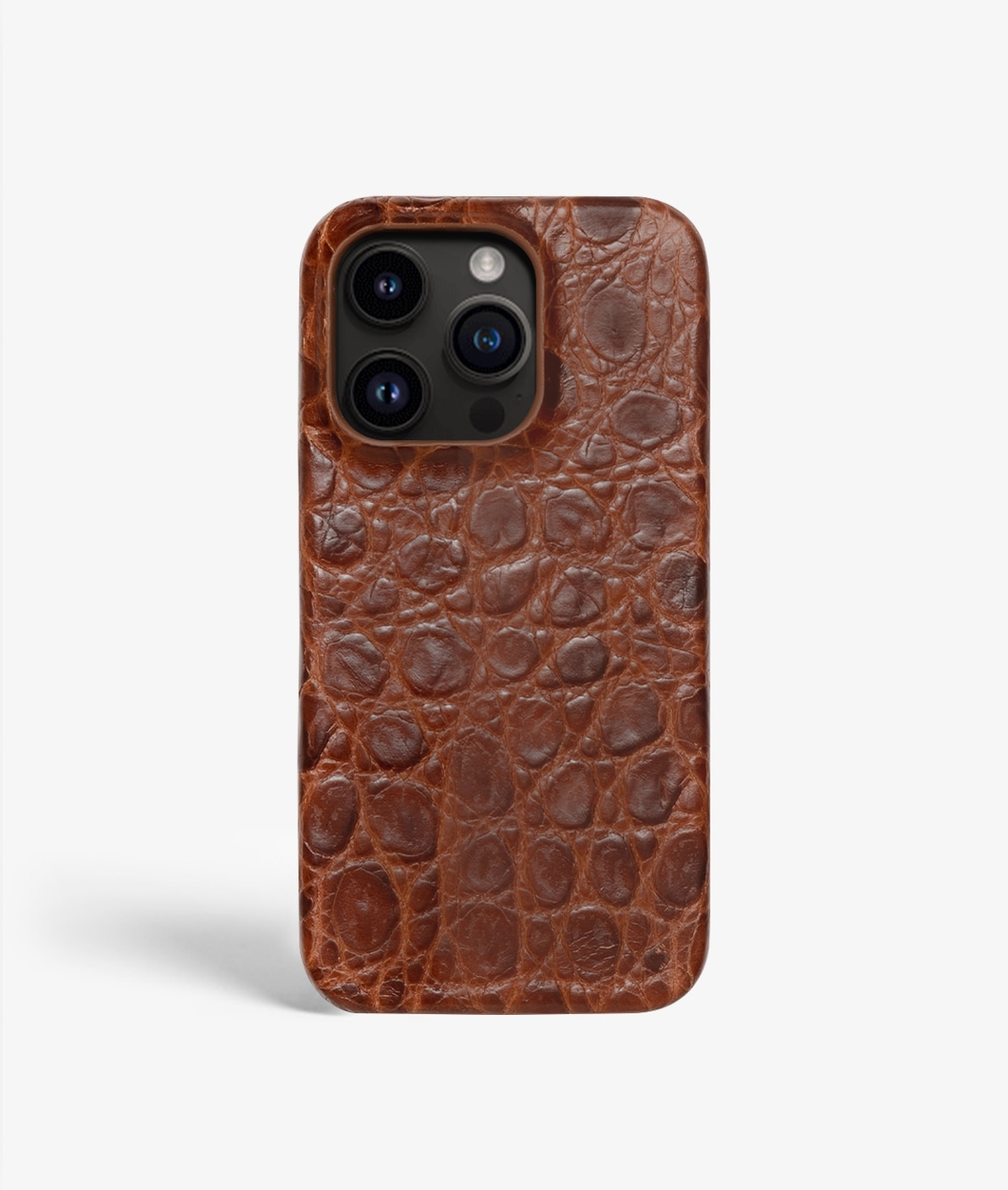 iPhone 14 Pro Hülle Small Croco Brown