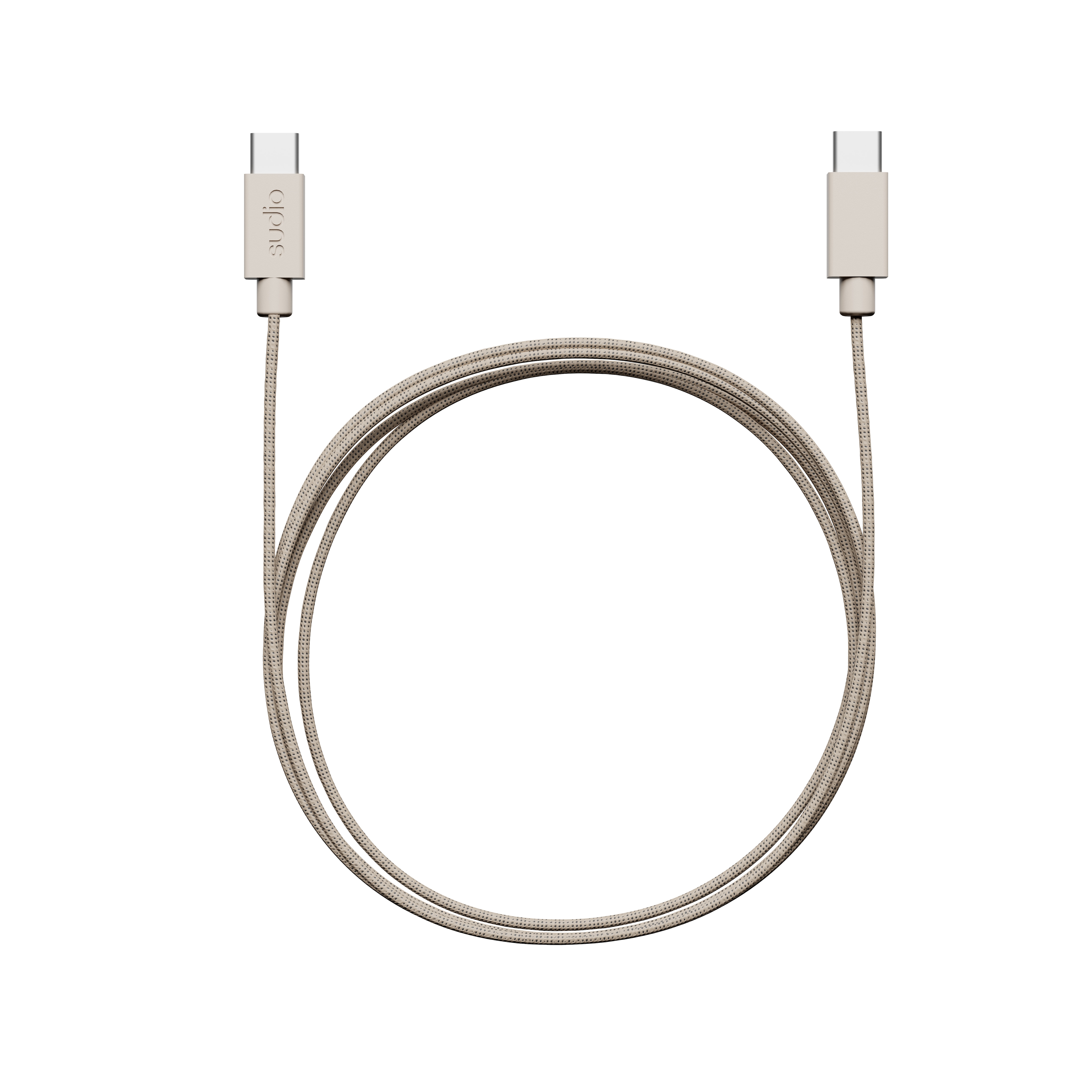 C1-C Ladekabel USB-C zu USB-C 1.8 m Sand