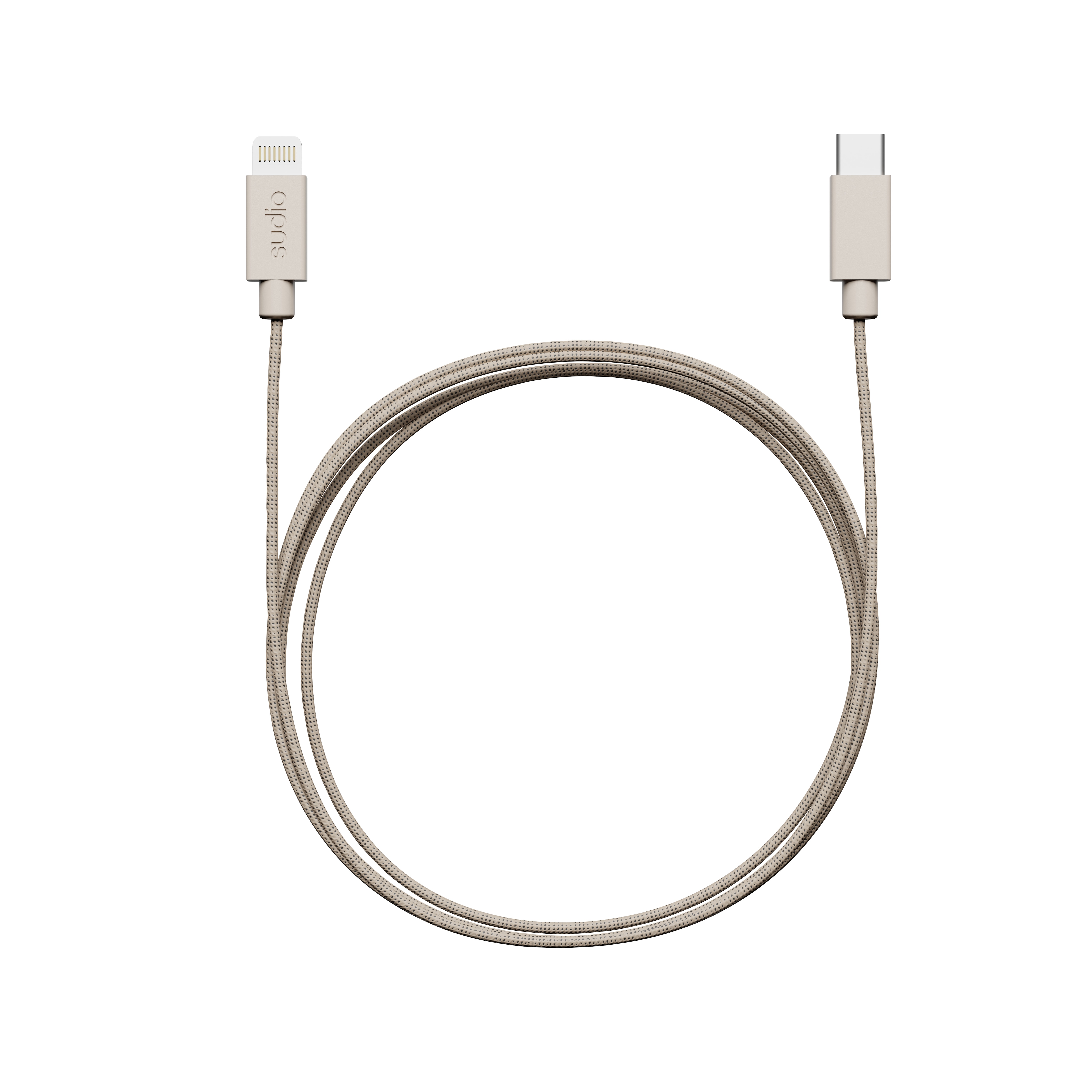 C1-L Ladekabel USB-C zu Lightning 1.8 m Sand