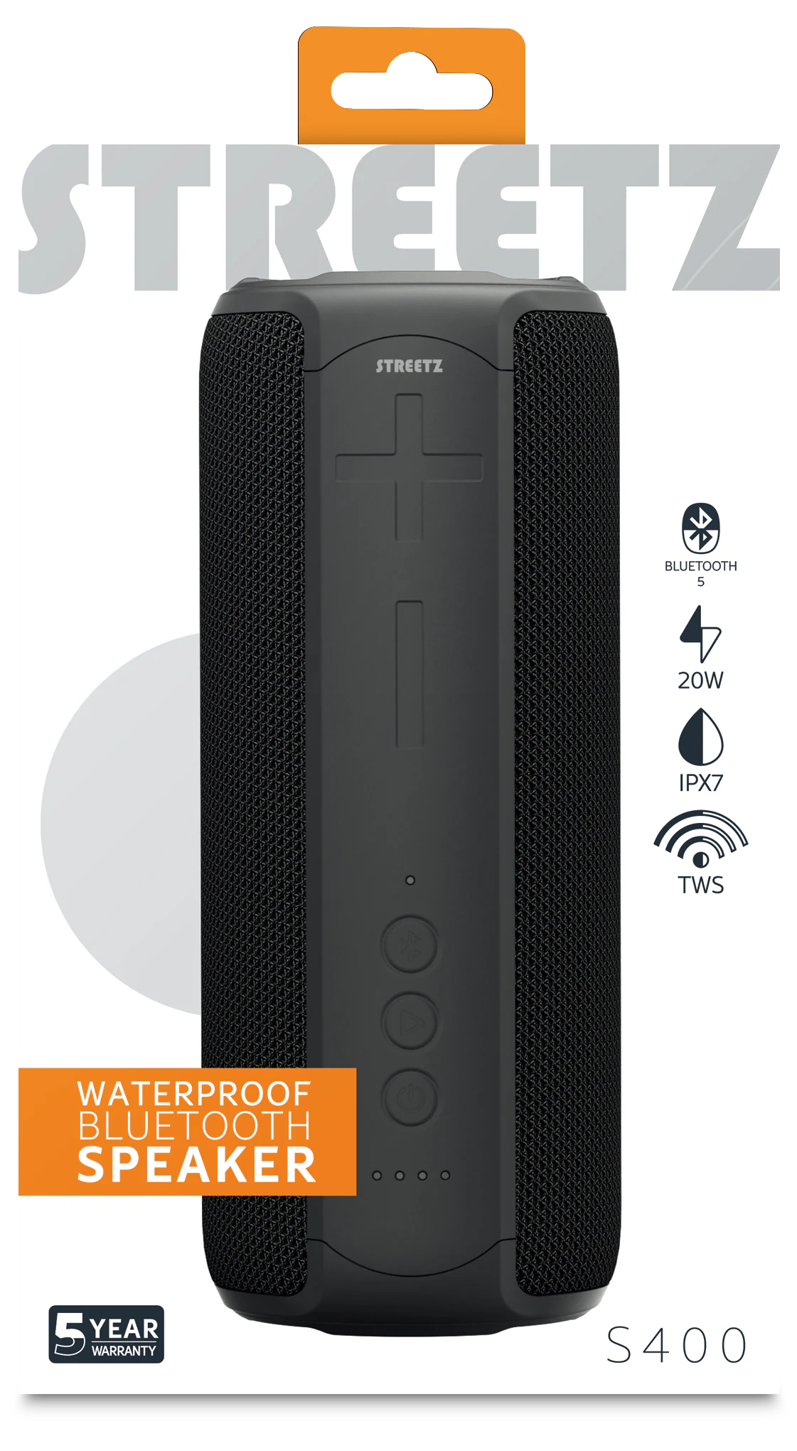 Wasserdichter Bluetooth-Lautsprecher schwarz