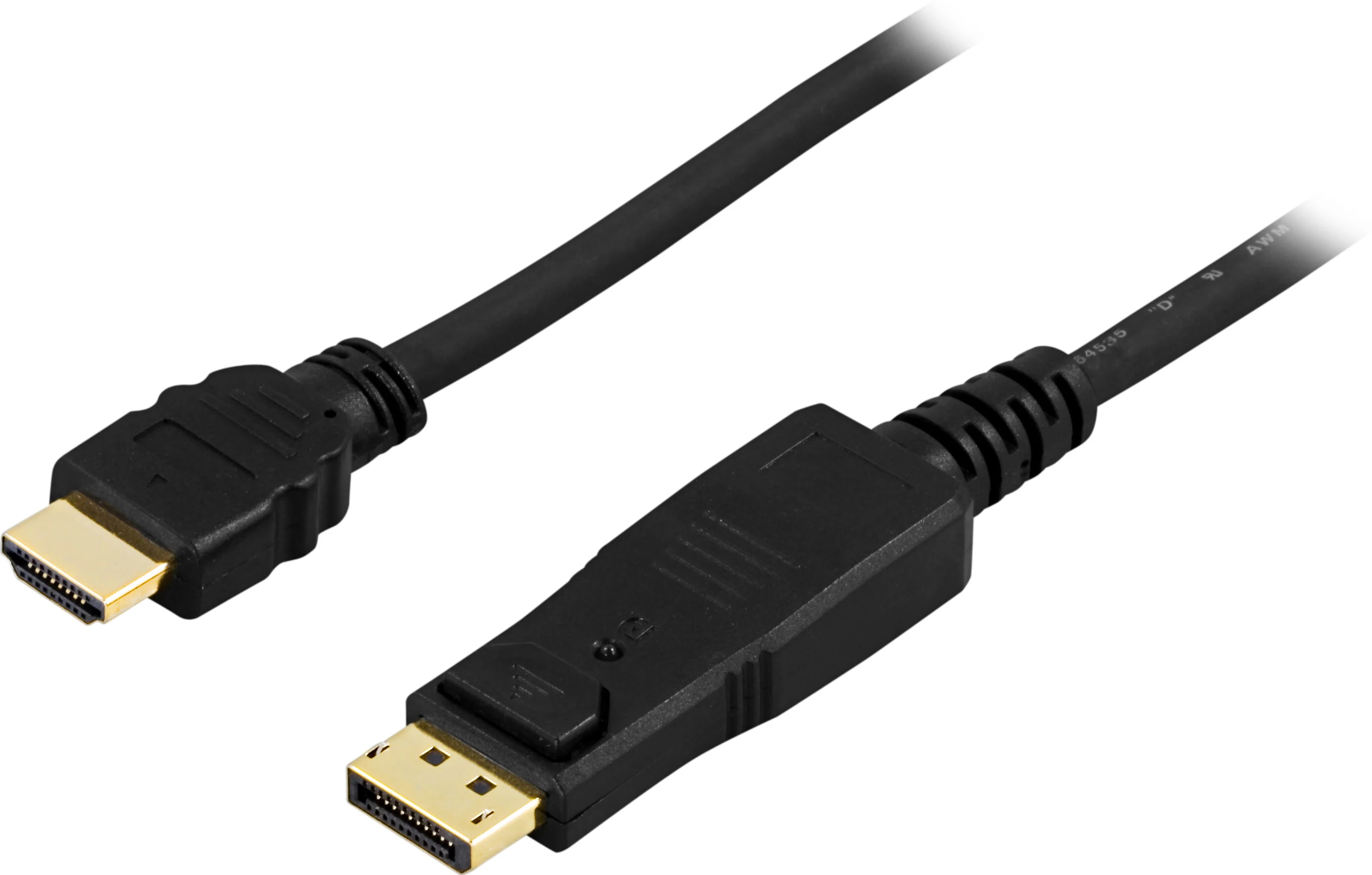 DisplayPort zu HDMI-Kabel 2m Schwarz