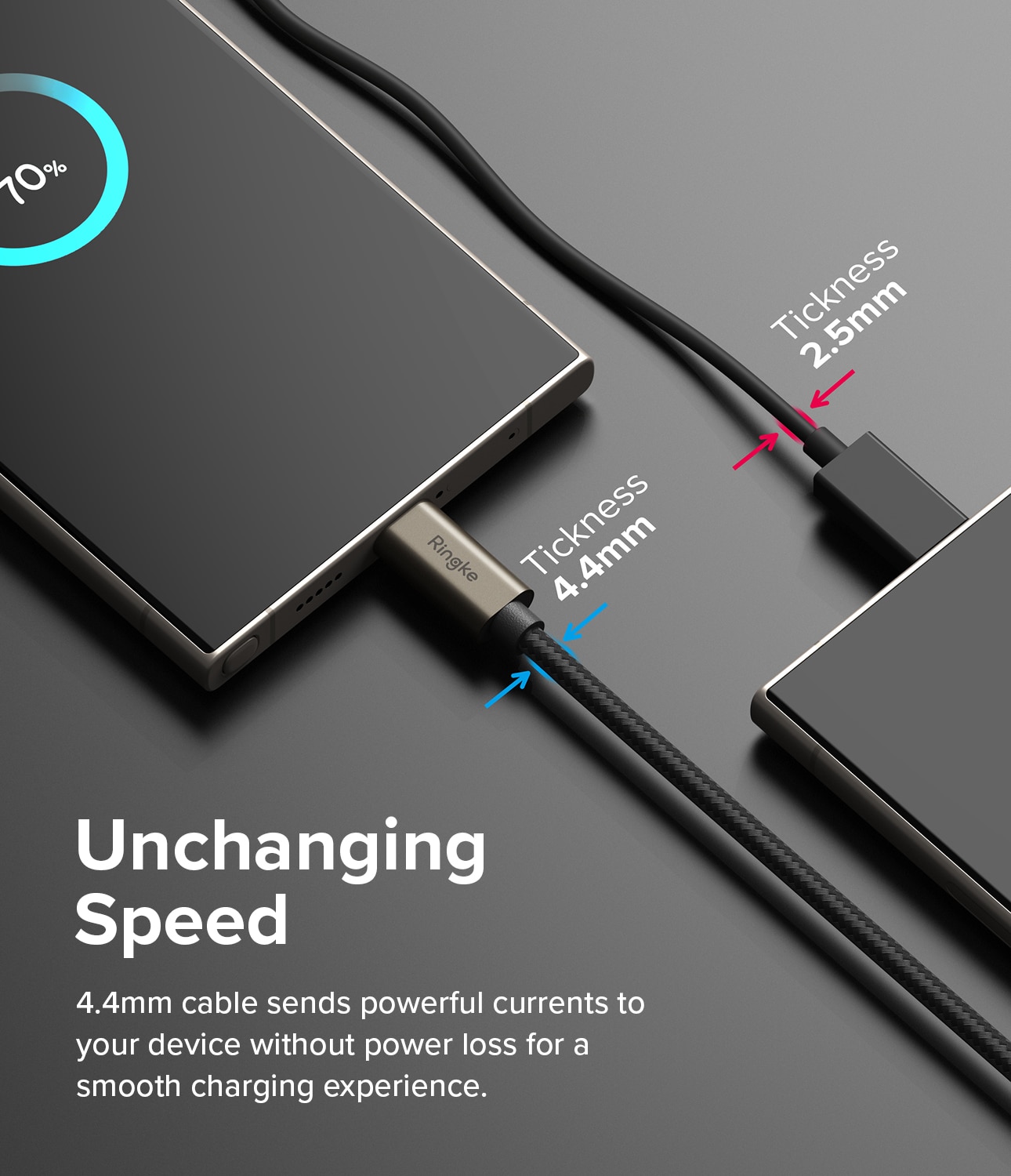 Fast Charging Basic Kabel USB-A -> USB-C 0,5m, schwarz