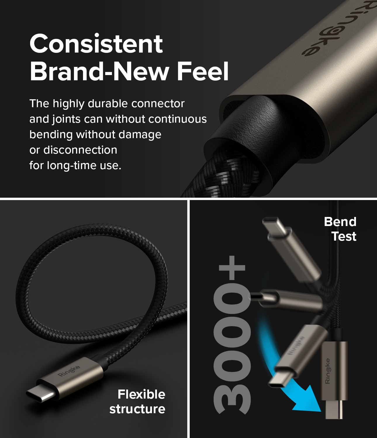 Fast Charging Basic Kabel USB-A -> USB-C 0,5m, schwarz