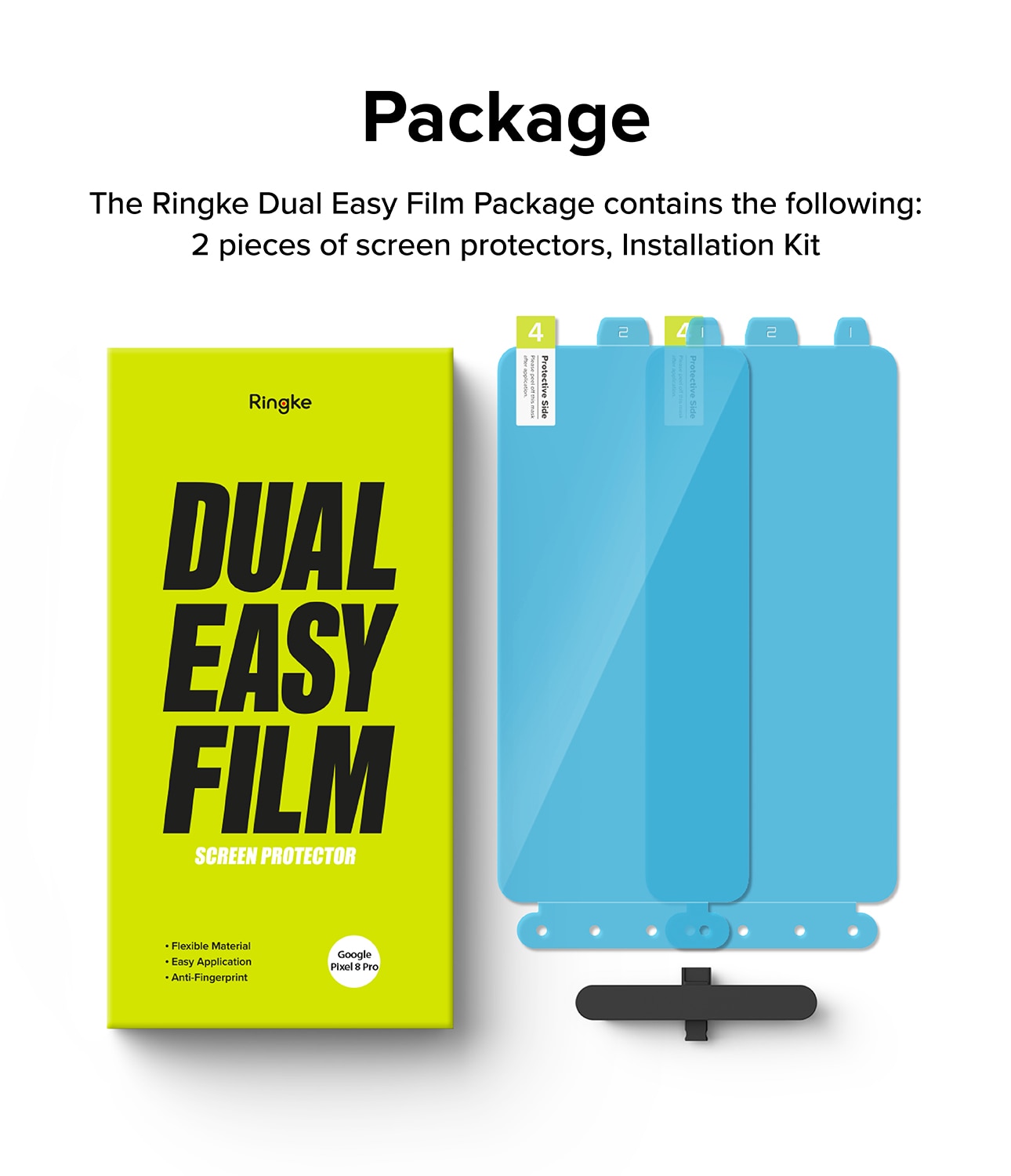 Dual Easy Screen Protector (2 Stück) Google Pixel 8 Pro