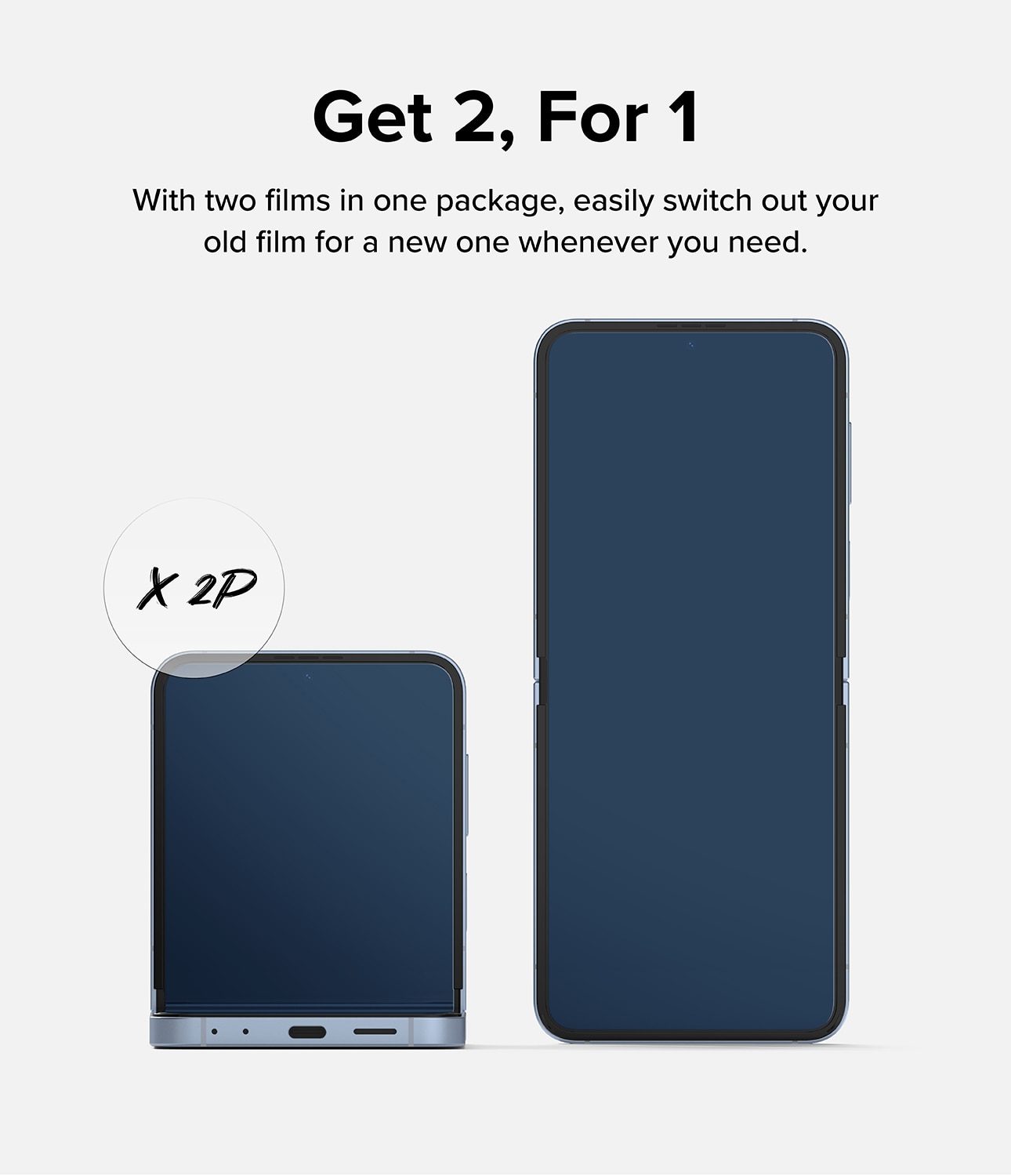 Dual Easy Screen Protector (2 Stück) Samsung Galaxy Z Flip 6