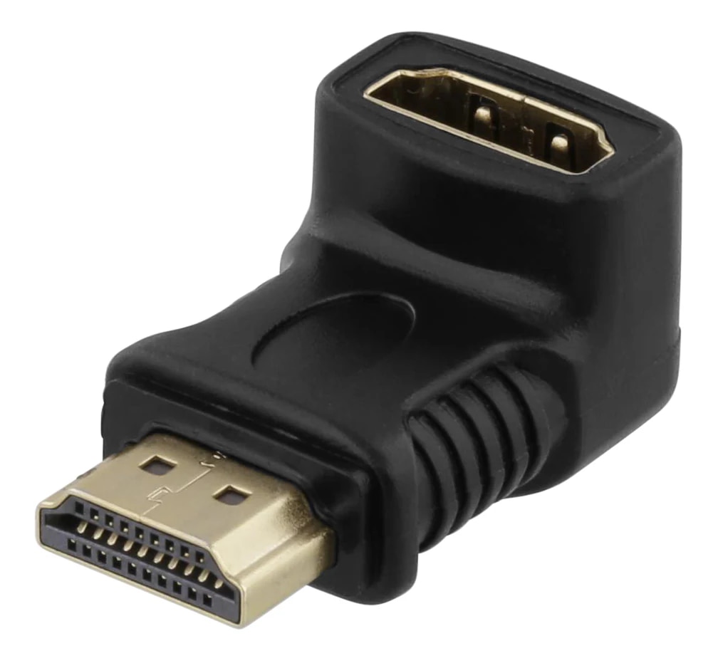 Gewinkelter HDMI-Adapter 19-polig Buchse zu Stecker