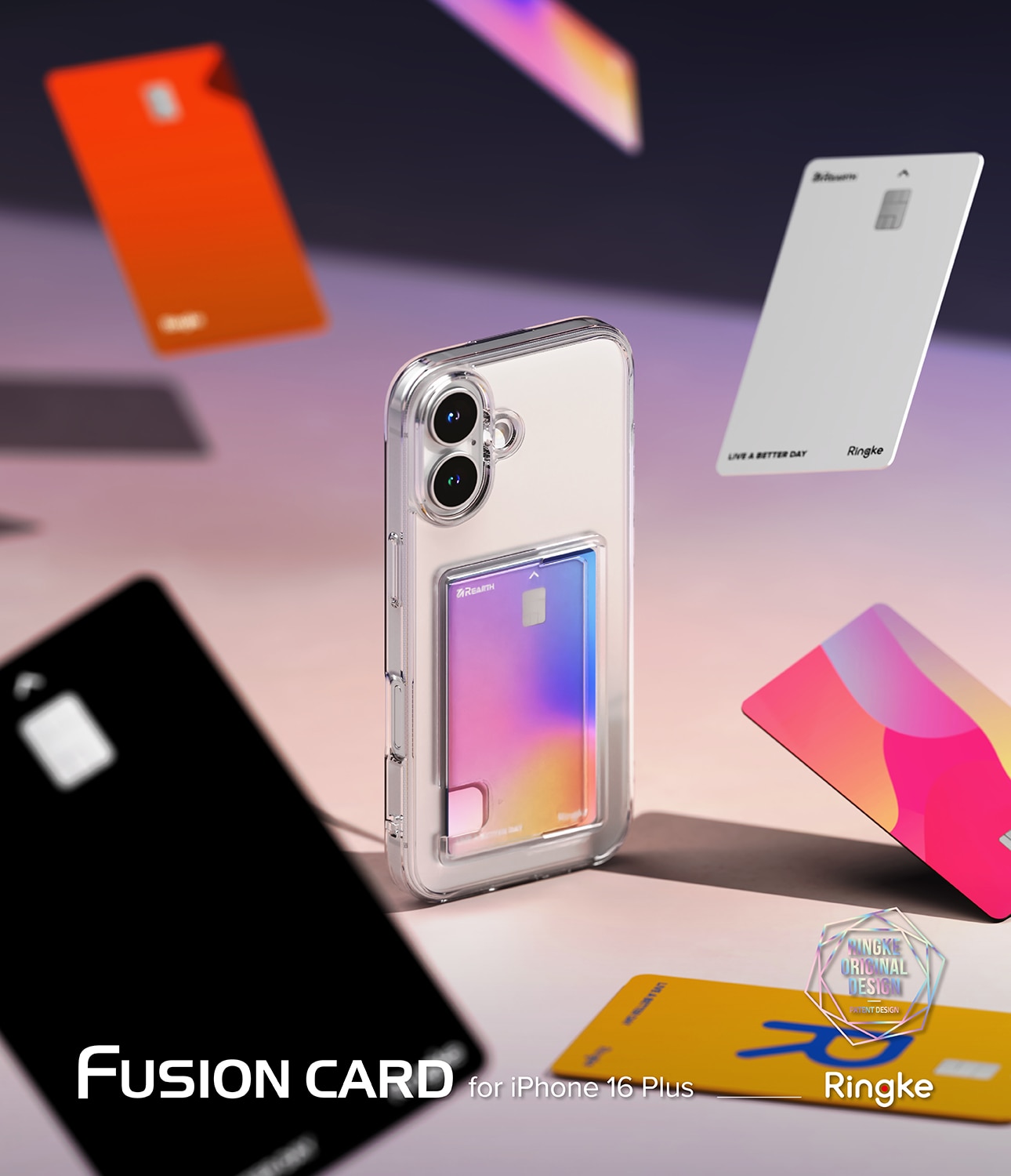 Fusion Card Case iPhone 16 Clear