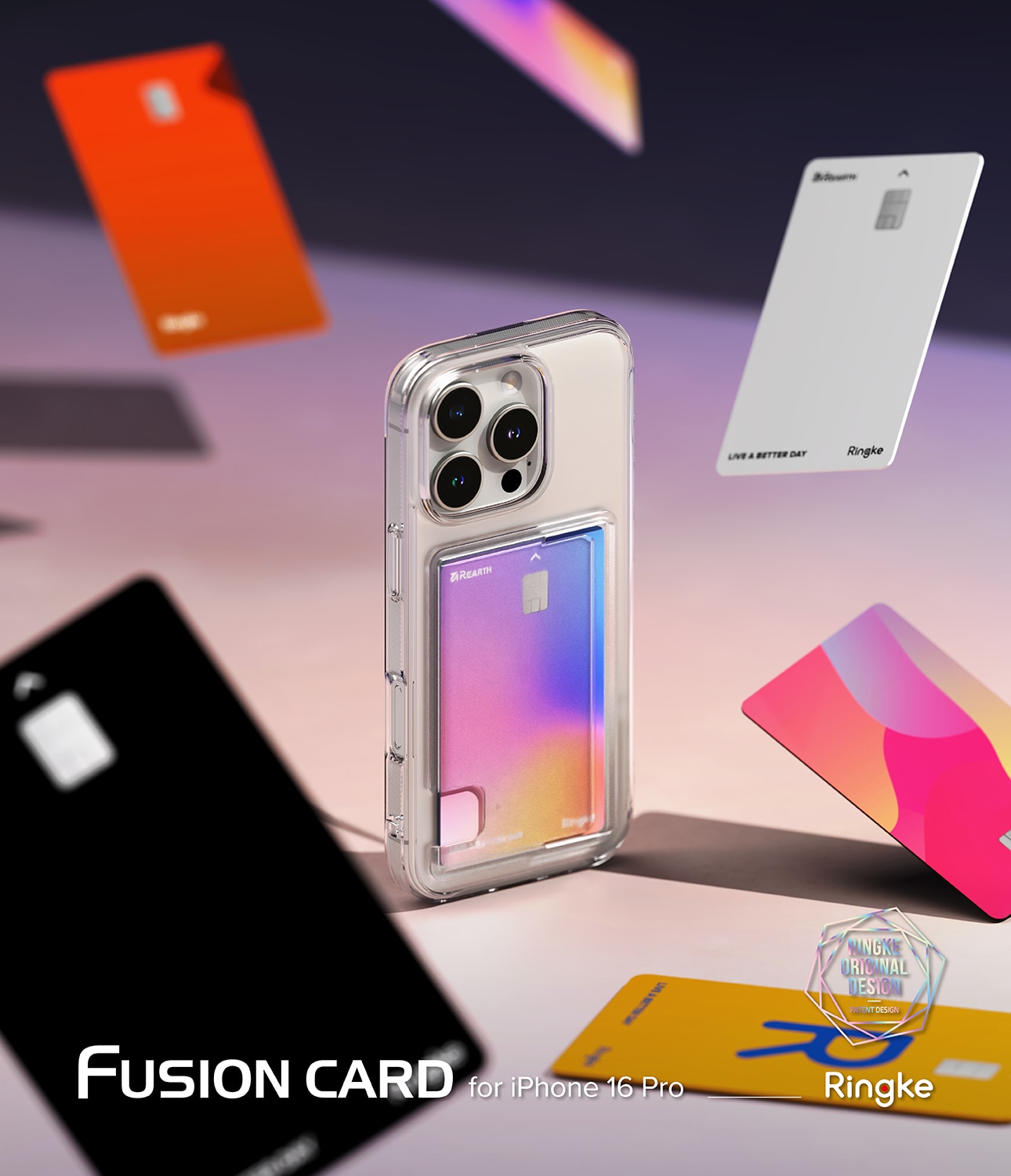 Fusion Card Case iPhone 16 Pro Clear