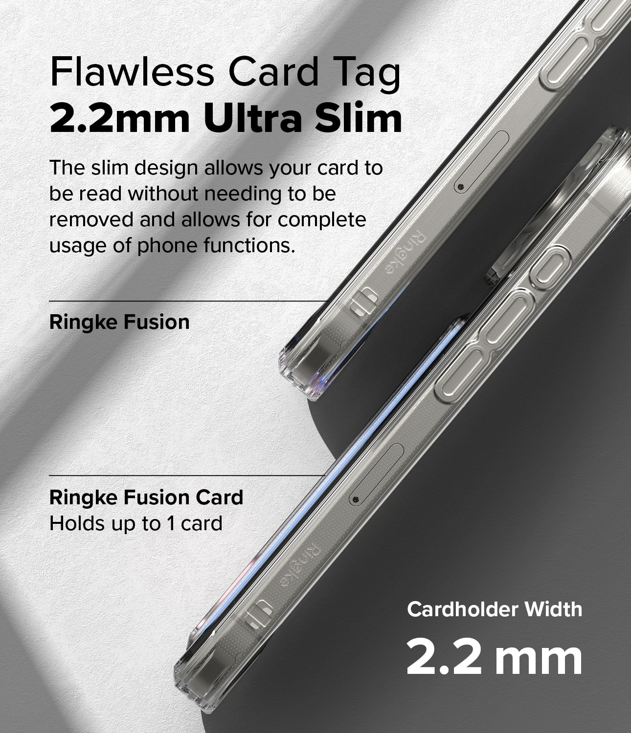 Fusion Card Case iPhone 16 Pro Clear