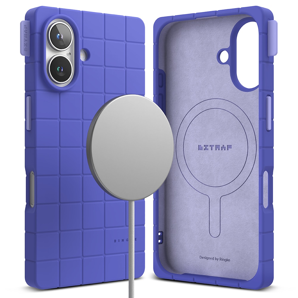 Bitmap Silicone Magnetic Case iPhone 16 Ultramarine