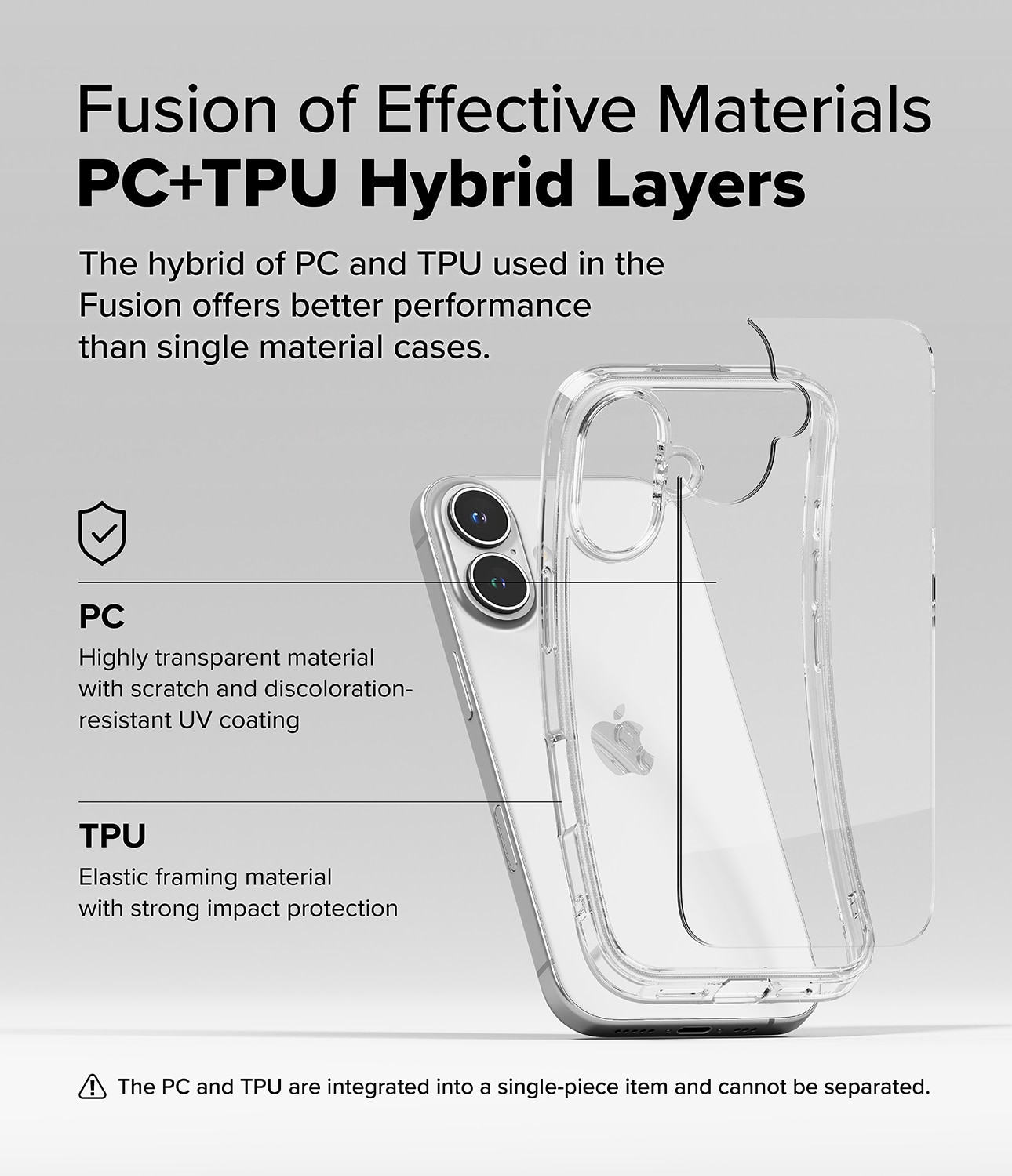 Fusion Case iPhone 16 Clear