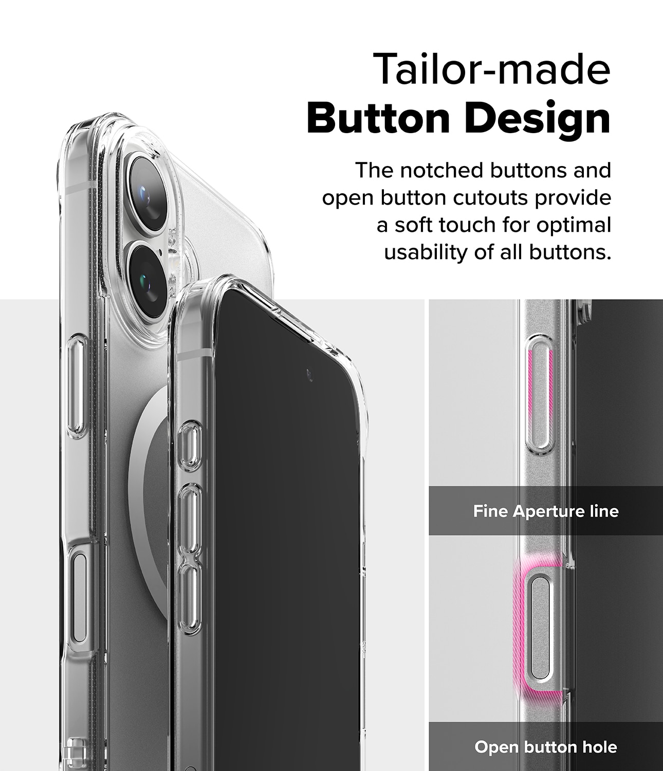 Fusion Magnetic Case iPhone 16 Matte Clear