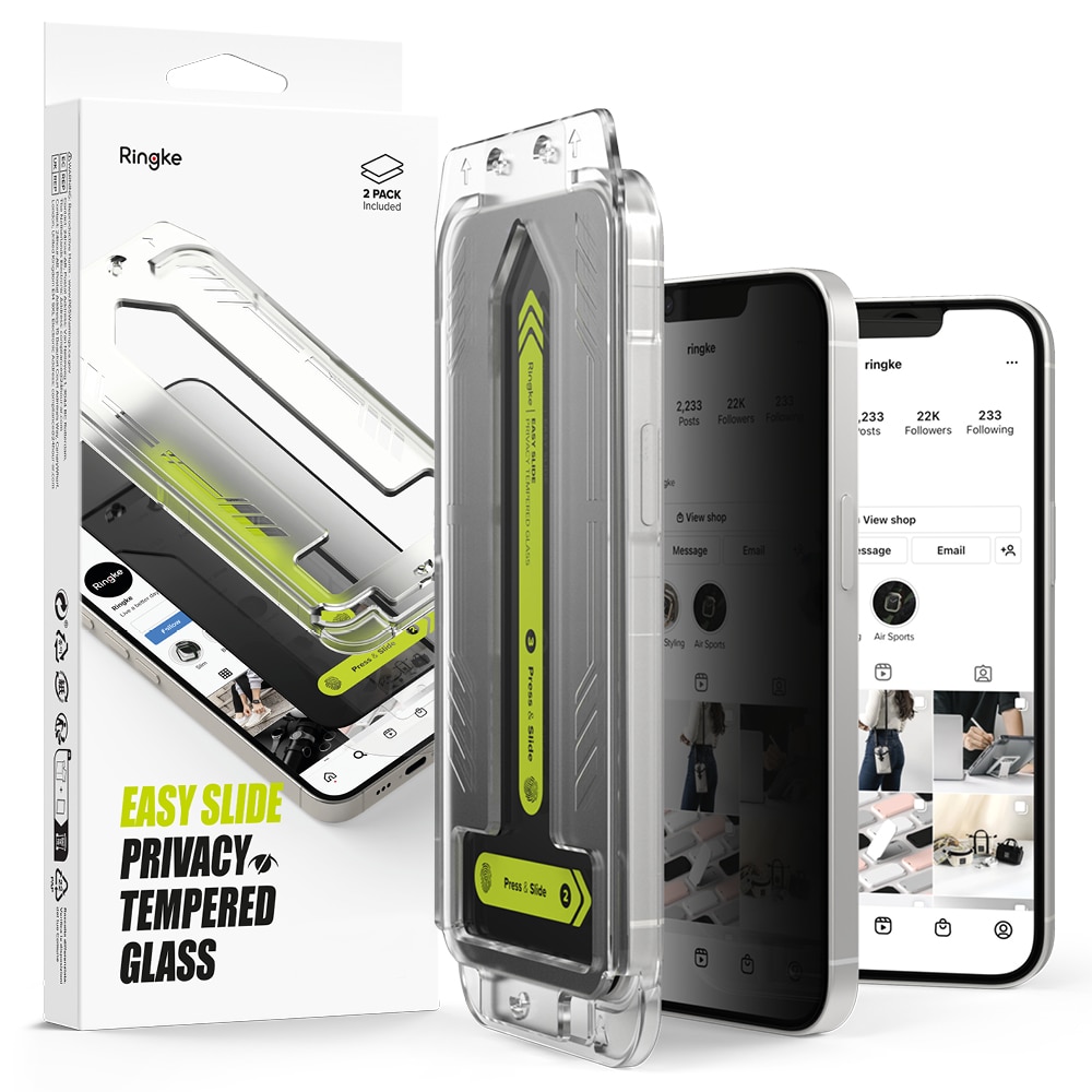 Easy Slide Privacy Glass (2 Stück) iPhone SE 4