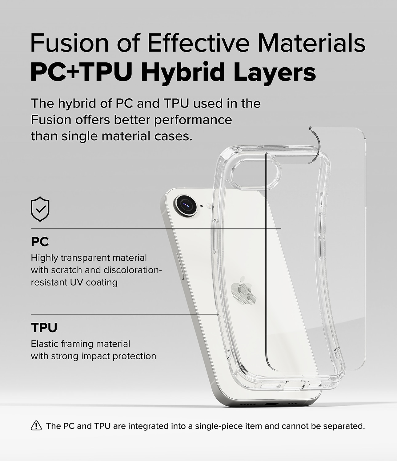 Fusion Case iPhone SE 4 Clear