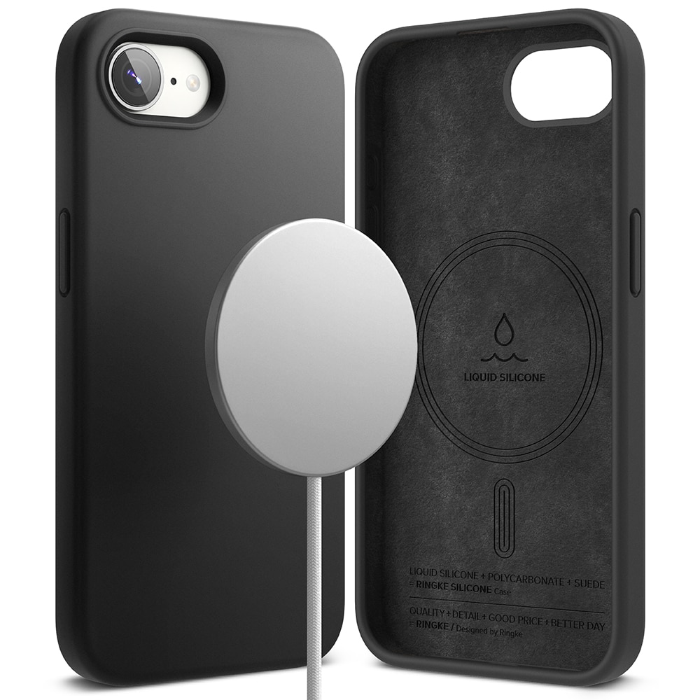 Silicone Magnetic Case iPhone 16e Black