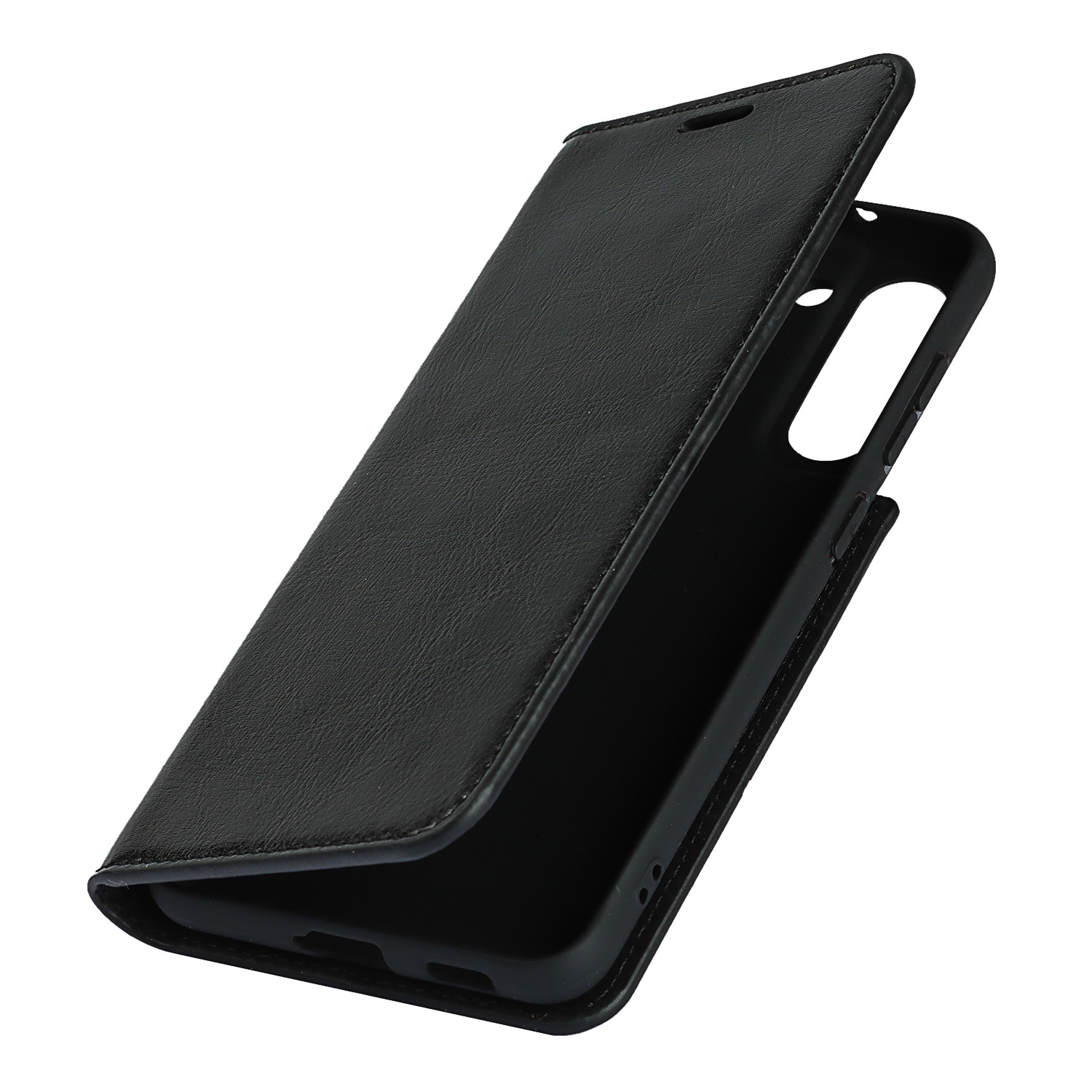 Samsung Galaxy S21 Handytasche aus Echtem Leder schwarz