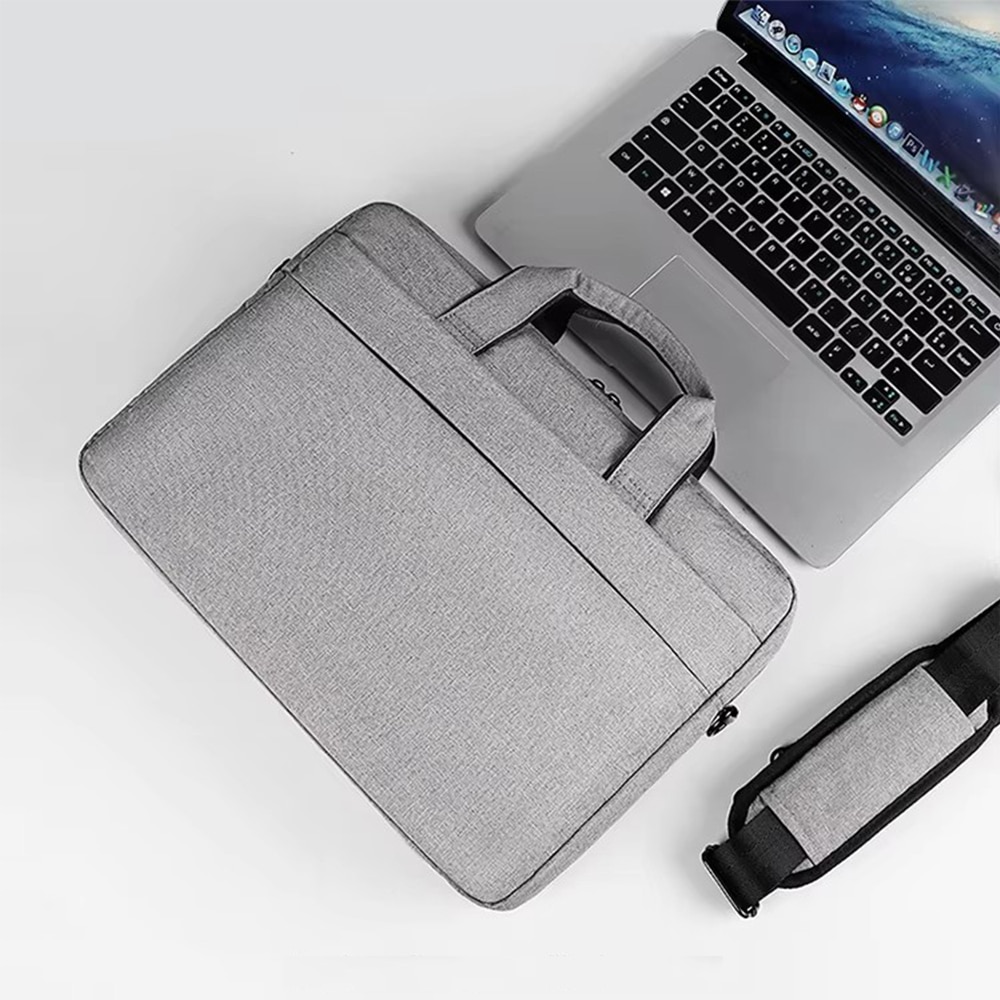 Laptoptasche mit Schultergurt up to 13,3" hellgrau