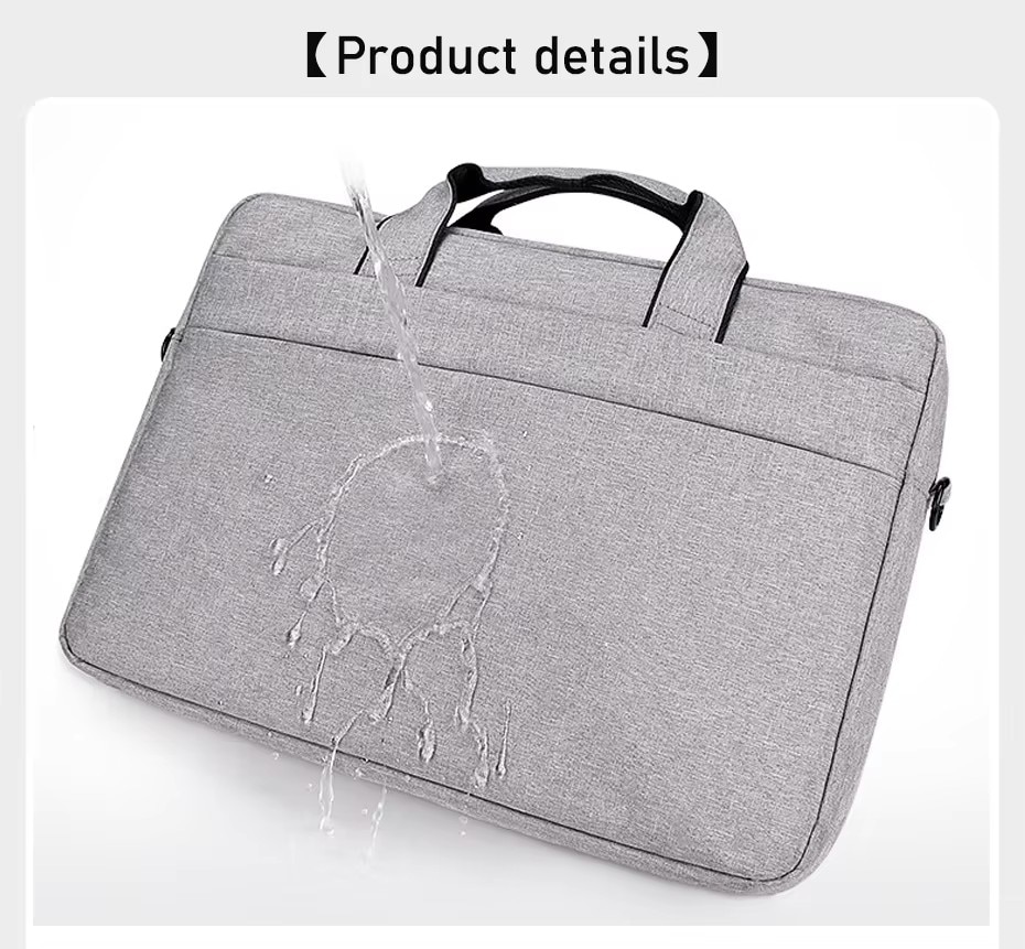 Laptoptasche mit Schultergurt up to 13,3" hellgrau