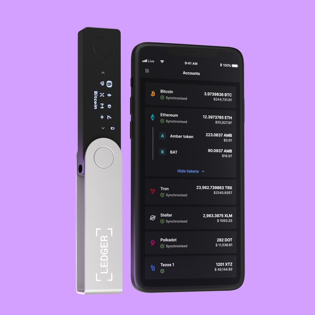 Nano X Crypto Hardware Wallet schwarz