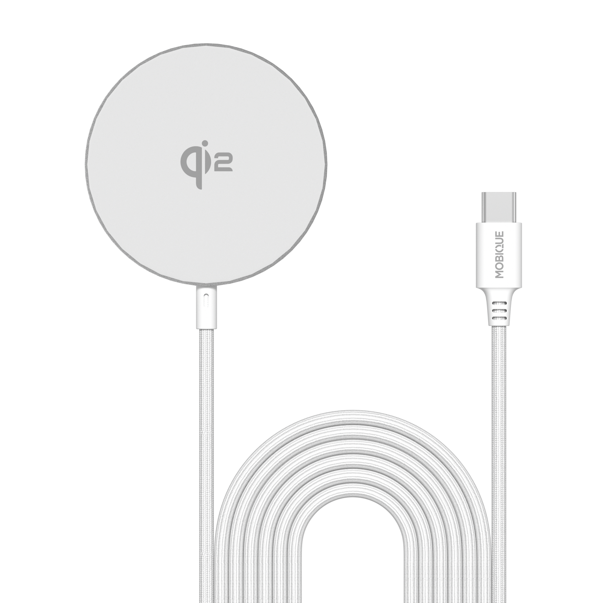 Qi2 Magnetisches Wireless Ladegerät 15W weiß