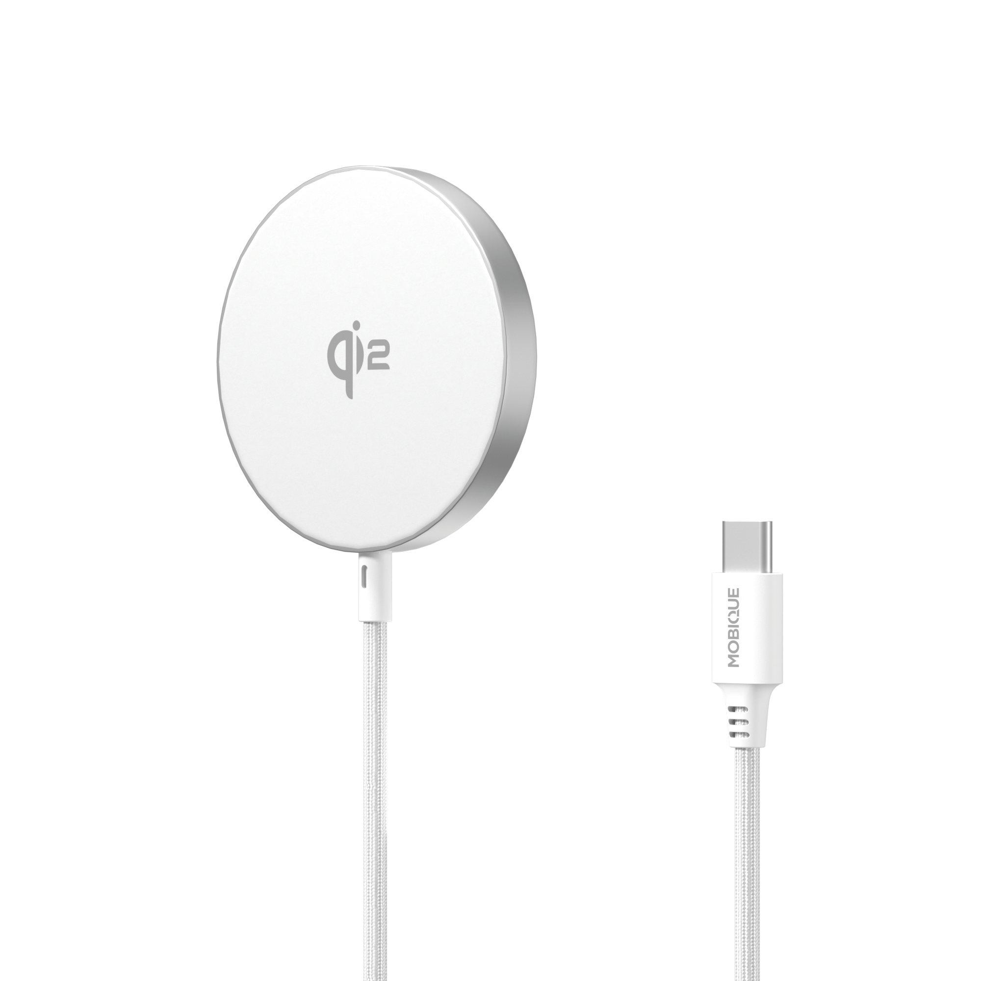 Qi2 Magnetisches Wireless Ladegerät 15W weiß