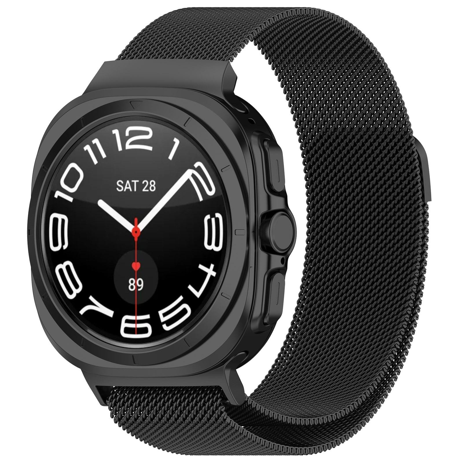 Samsung Galaxy Watch Ultra 47mm Milanaise-Armband schwarz