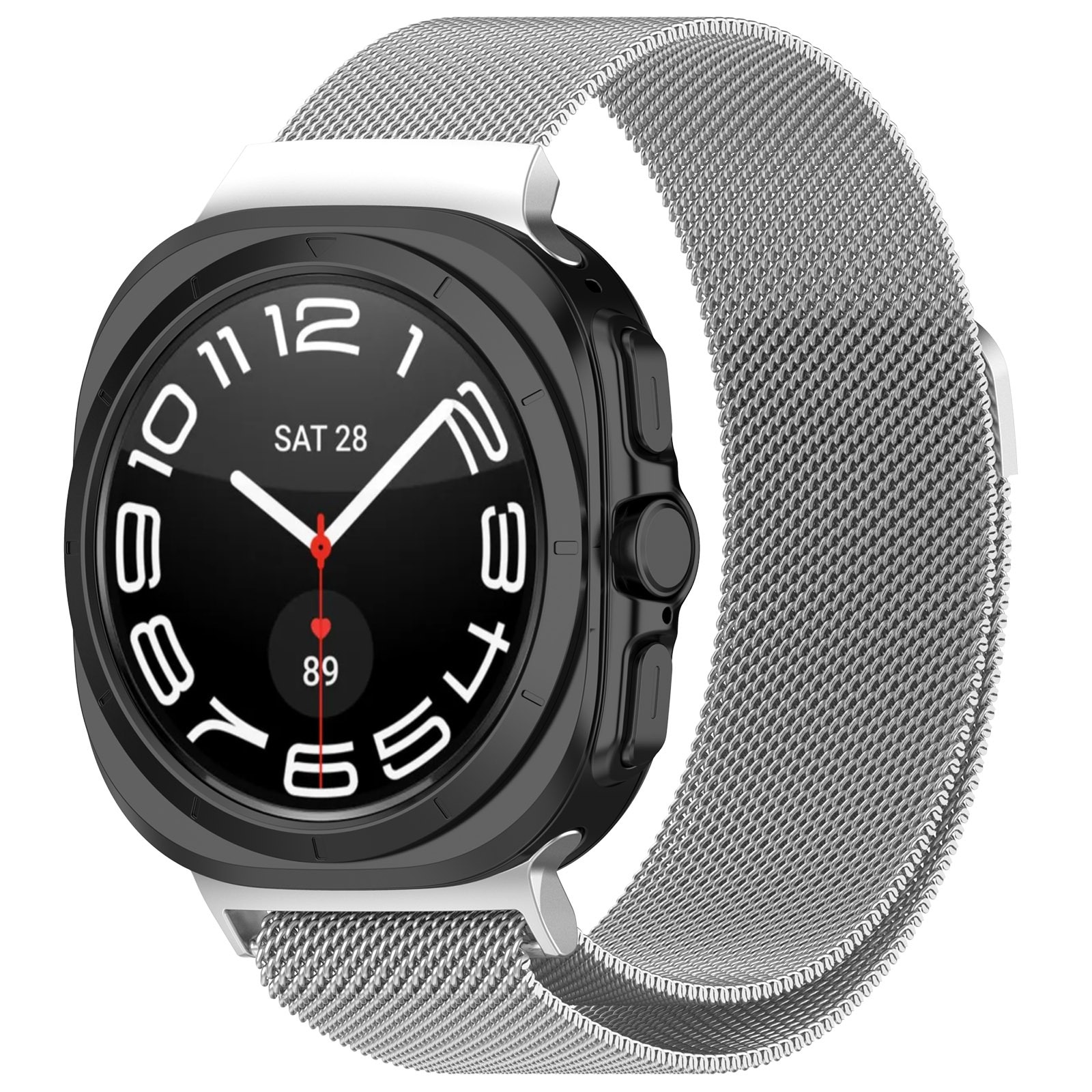 Samsung Galaxy Watch Ultra 47mm Milanaise-Armband silber