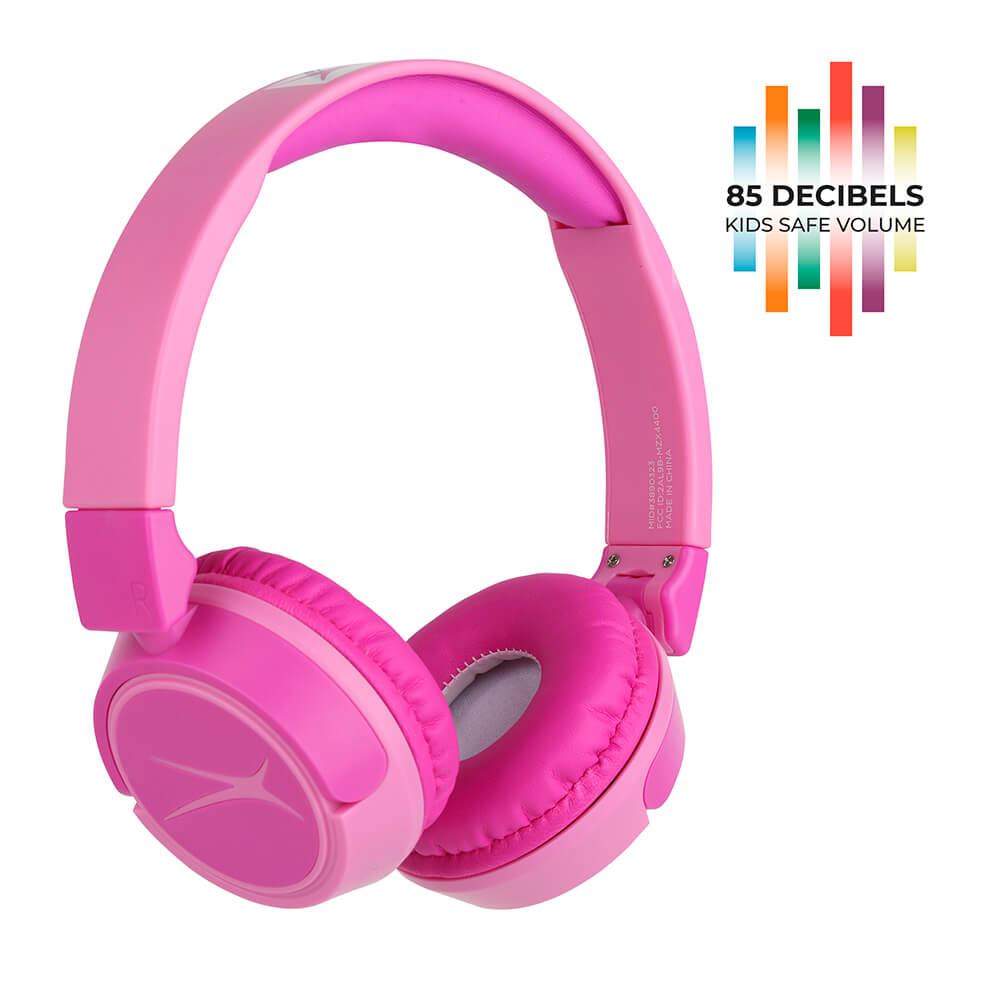 Kabellose On-Ear Kinderkopfhörer 2-in-1 rosa