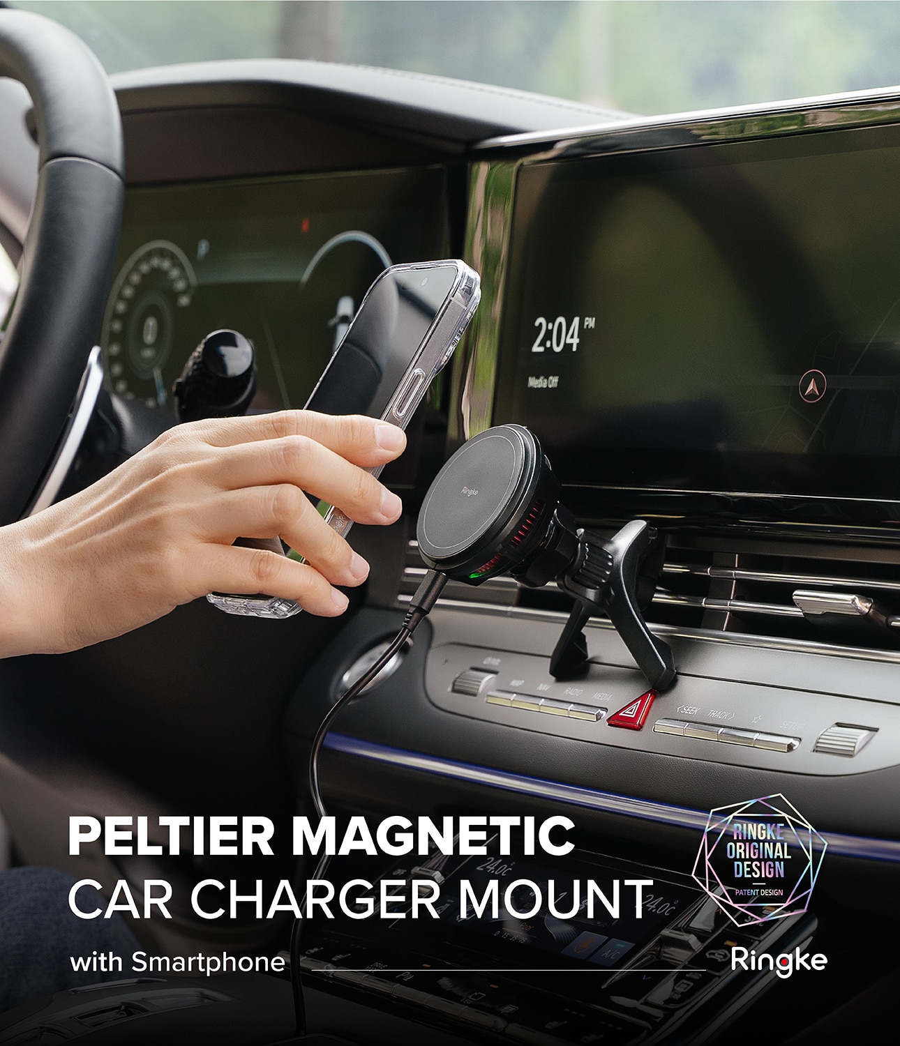 Peltier MagSafe Car Charger schwarz