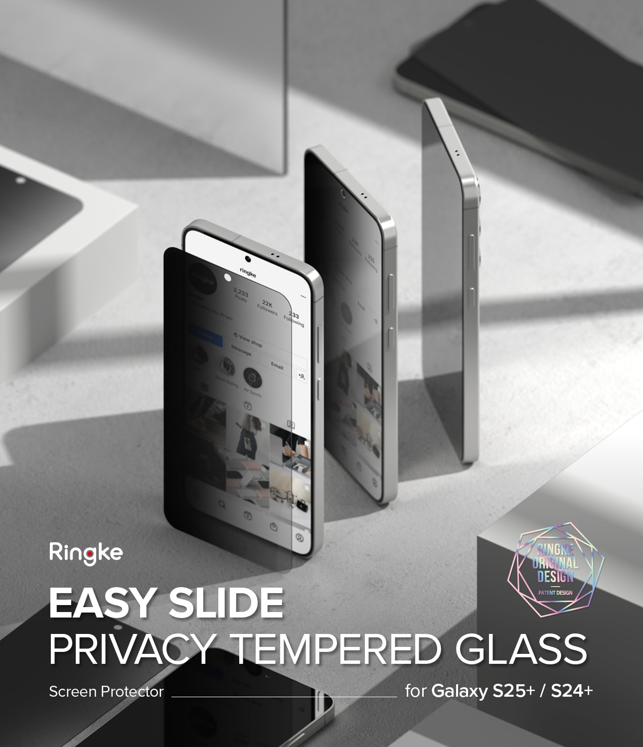 Easy Slide Privacy Glass (2 Stück) Samsung Galaxy S25 Plus