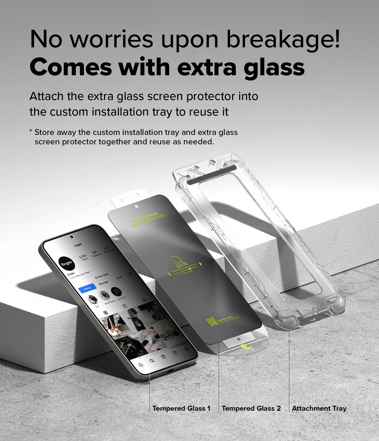 Easy Slide Privacy Glass (2 Stück) Samsung Galaxy S25 Plus