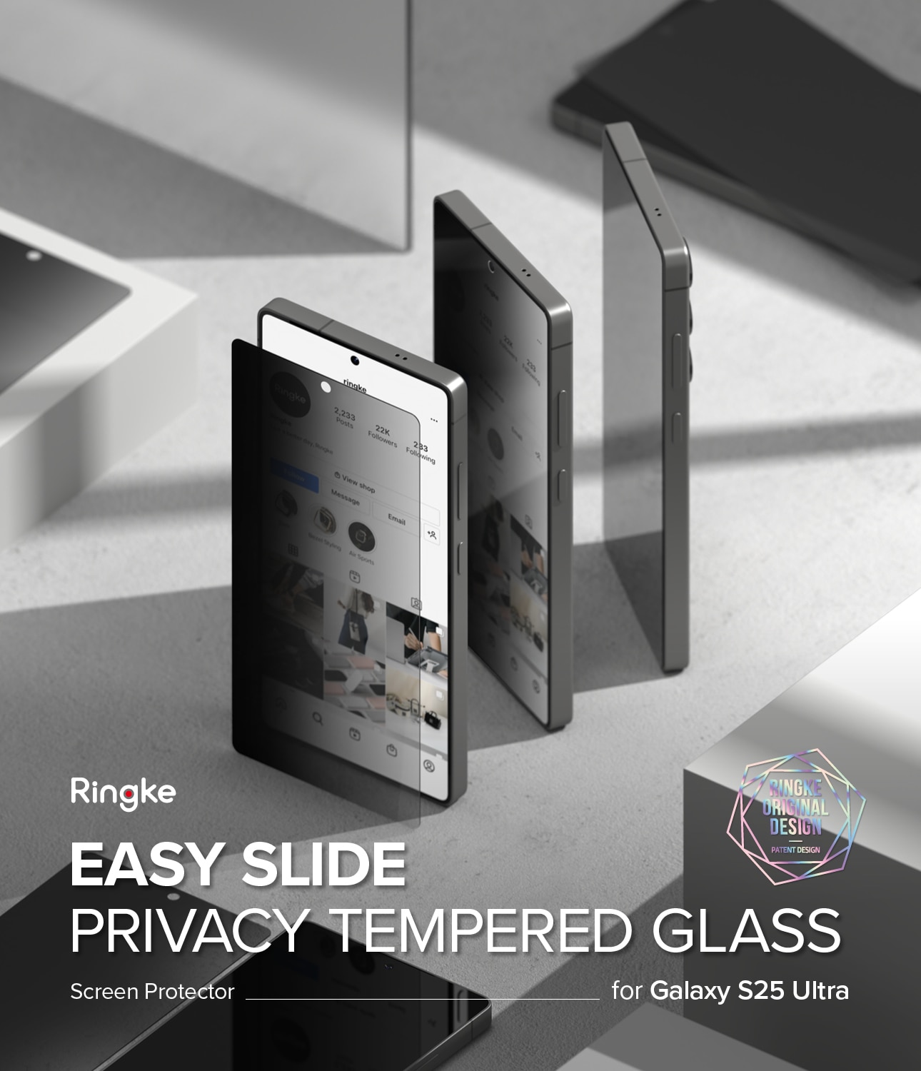 Easy Slide Privacy Glass (2 Stück) Samsung Galaxy S25 Ultra