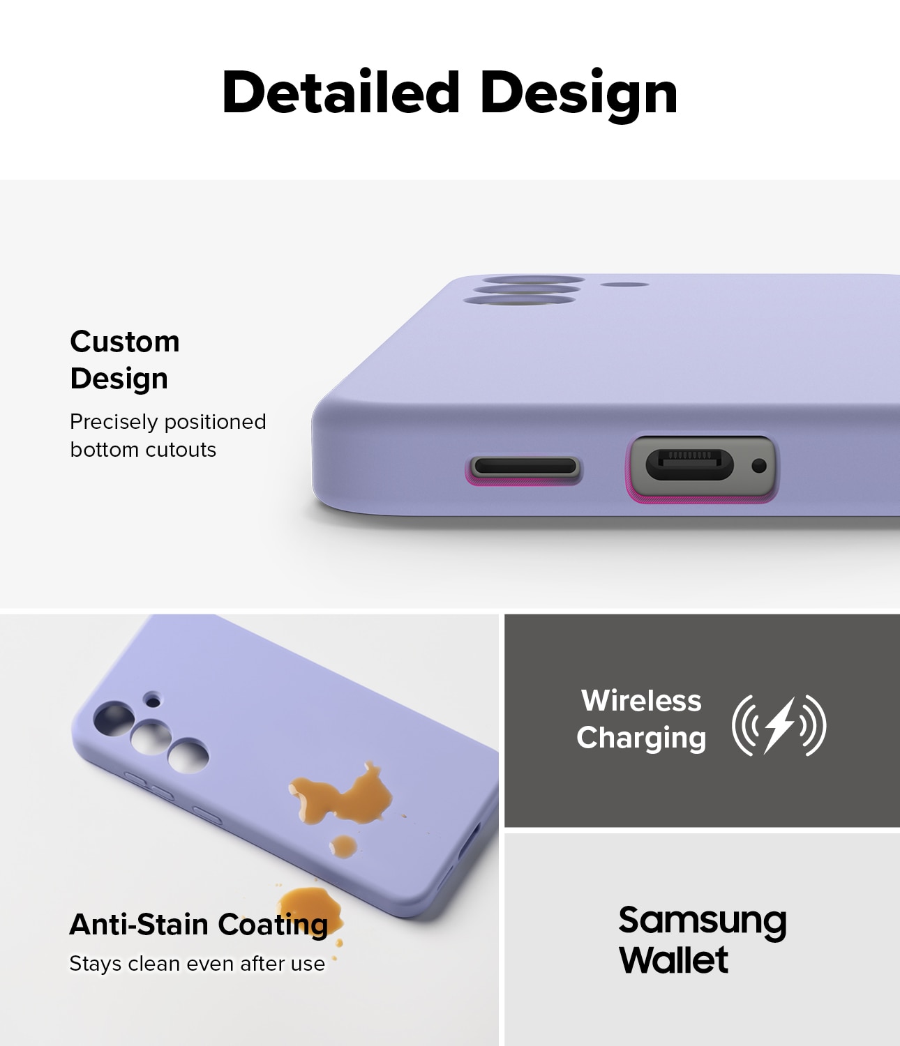 Silicone Magnetic Case Samsung Galaxy S25 Lavender