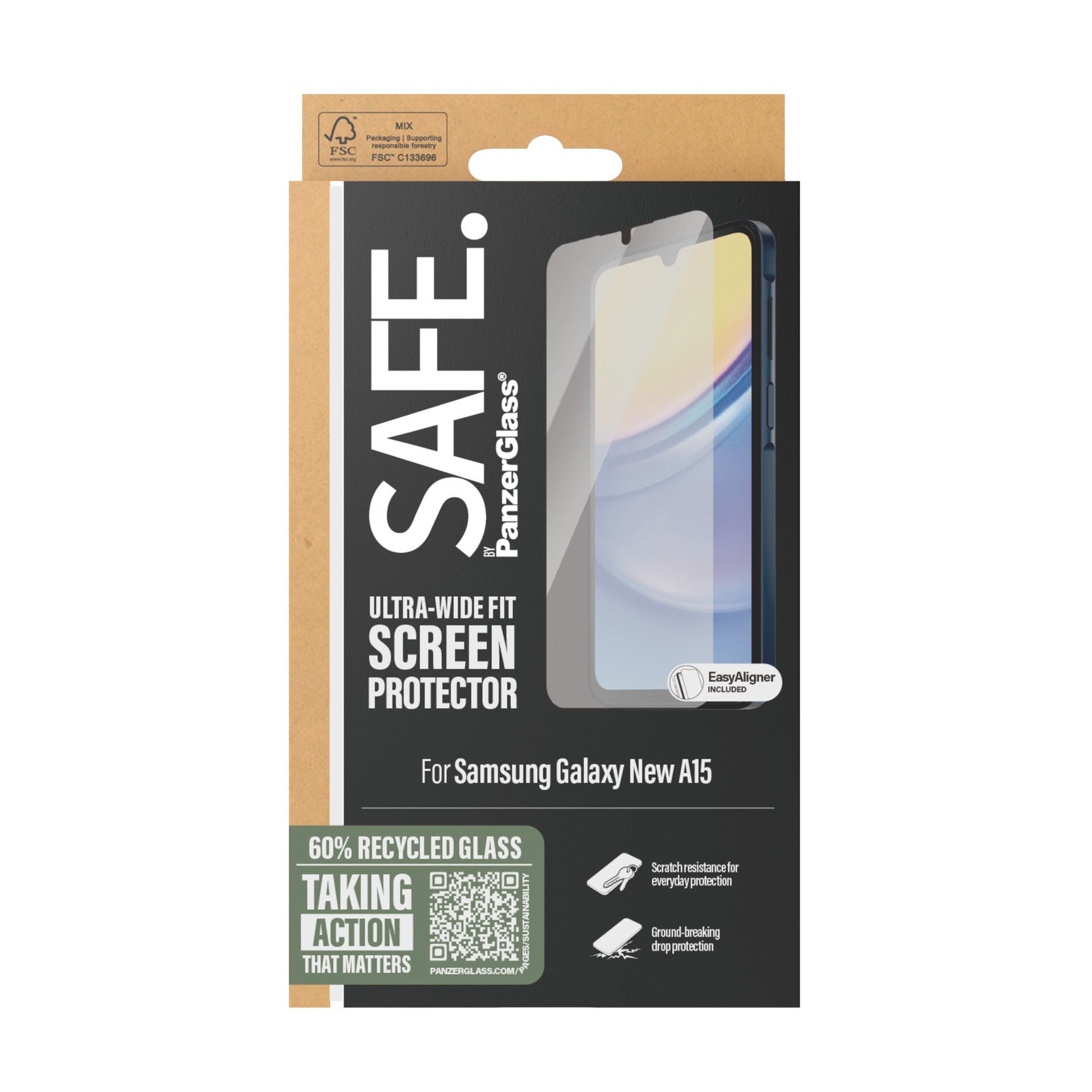 Samsung Galaxy A16 Displayschutz Ultra Wide Fit (with EasyAligner)