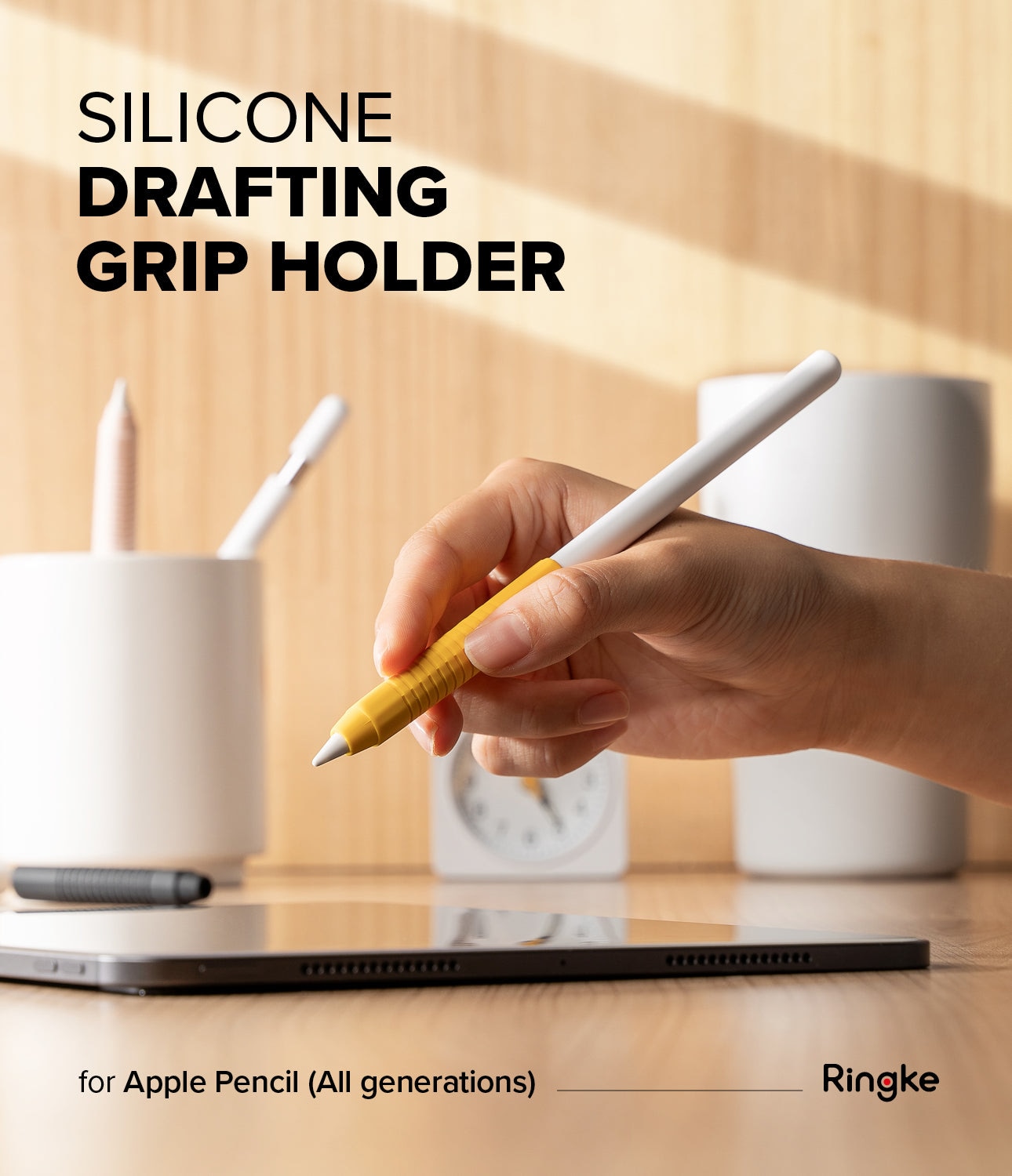 Silicone Grip Holder Apple Pencil schwarz