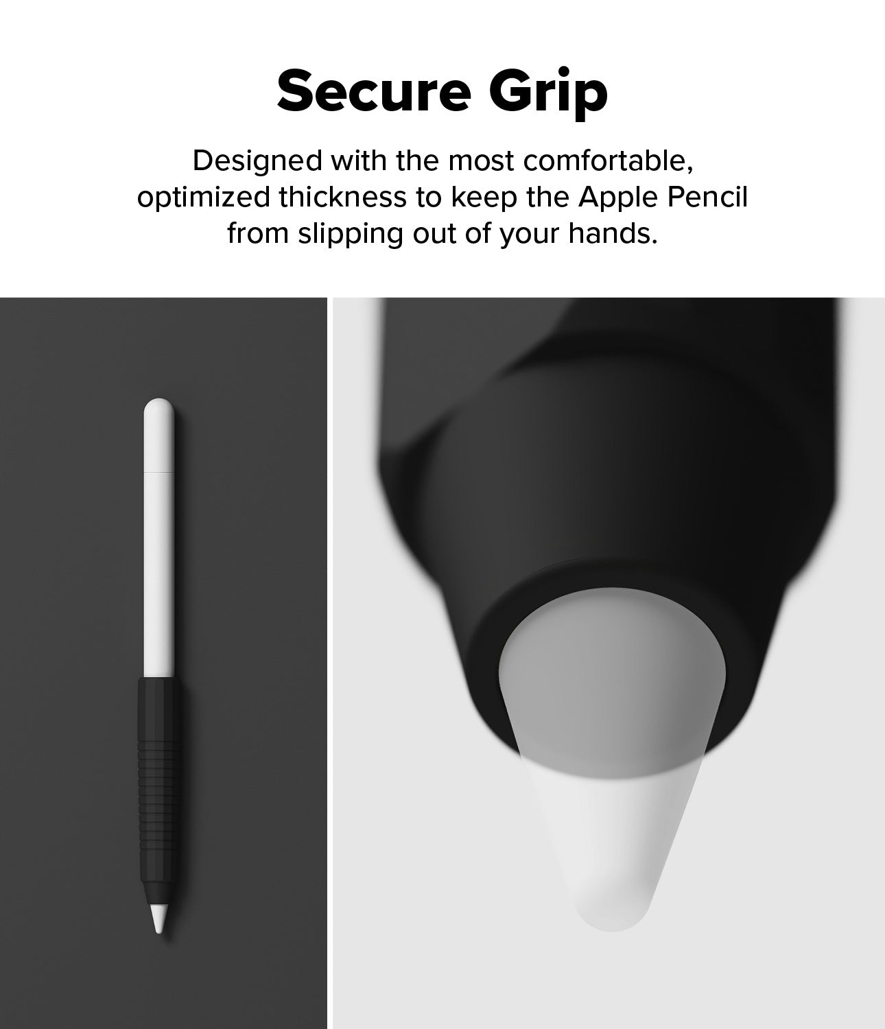 Silicone Grip Holder Apple Pencil schwarz