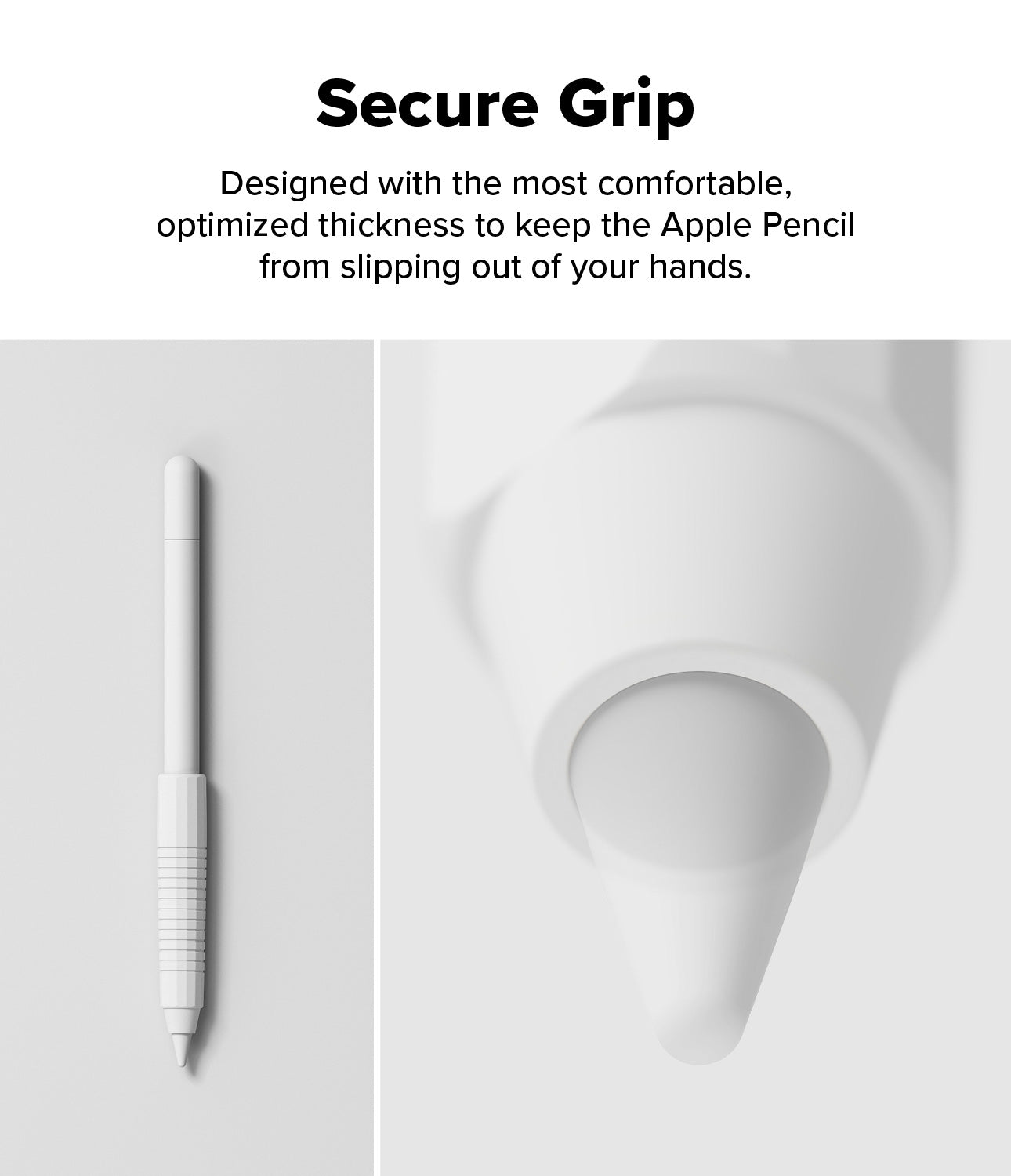 Silicone Grip Holder Apple Pencil weiß