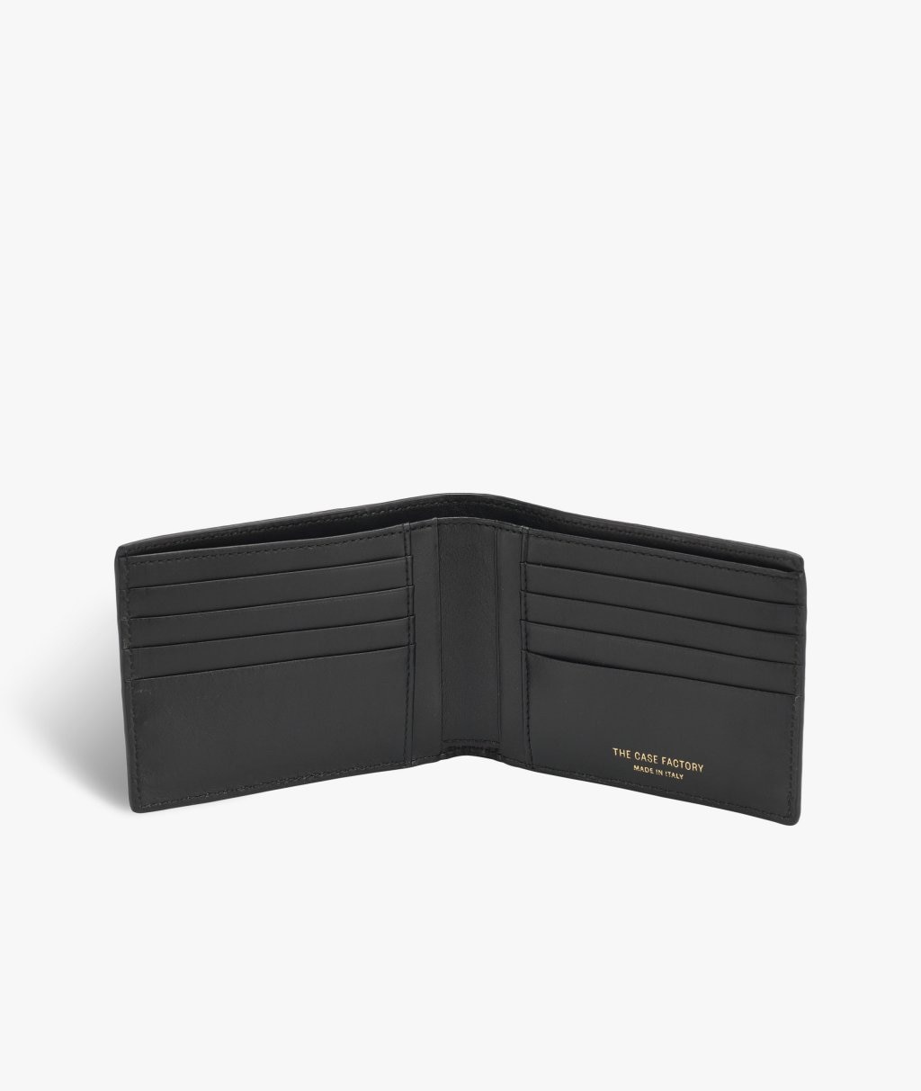 Uomo Wallet Crocodile Black