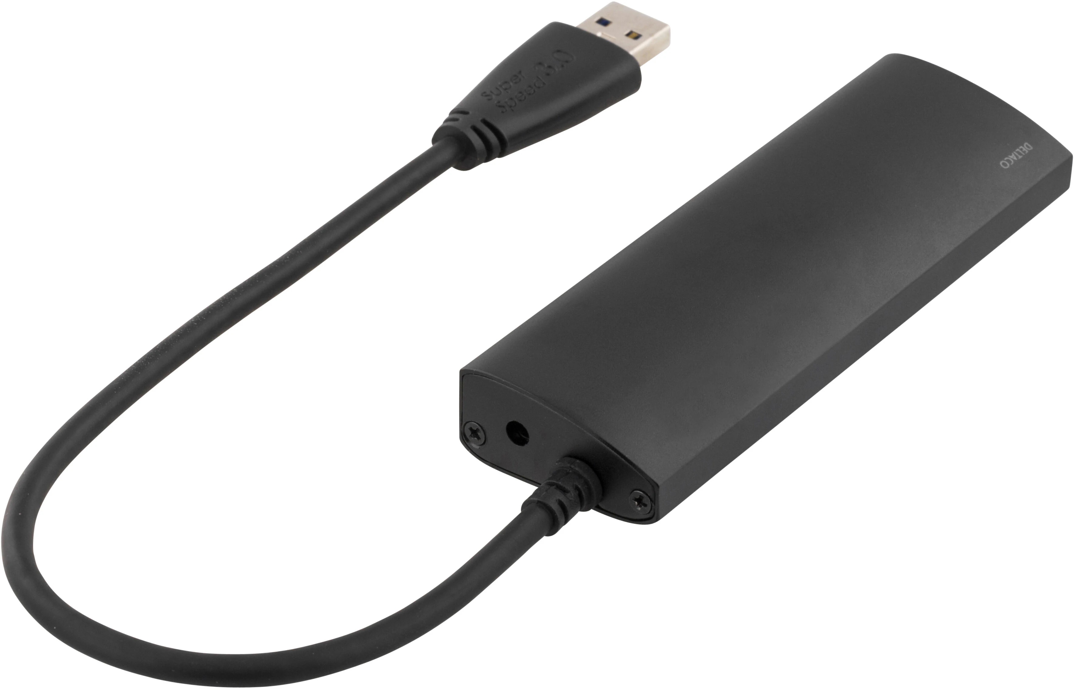 USB-A Hub 4x USB-A Buchse Schwarz