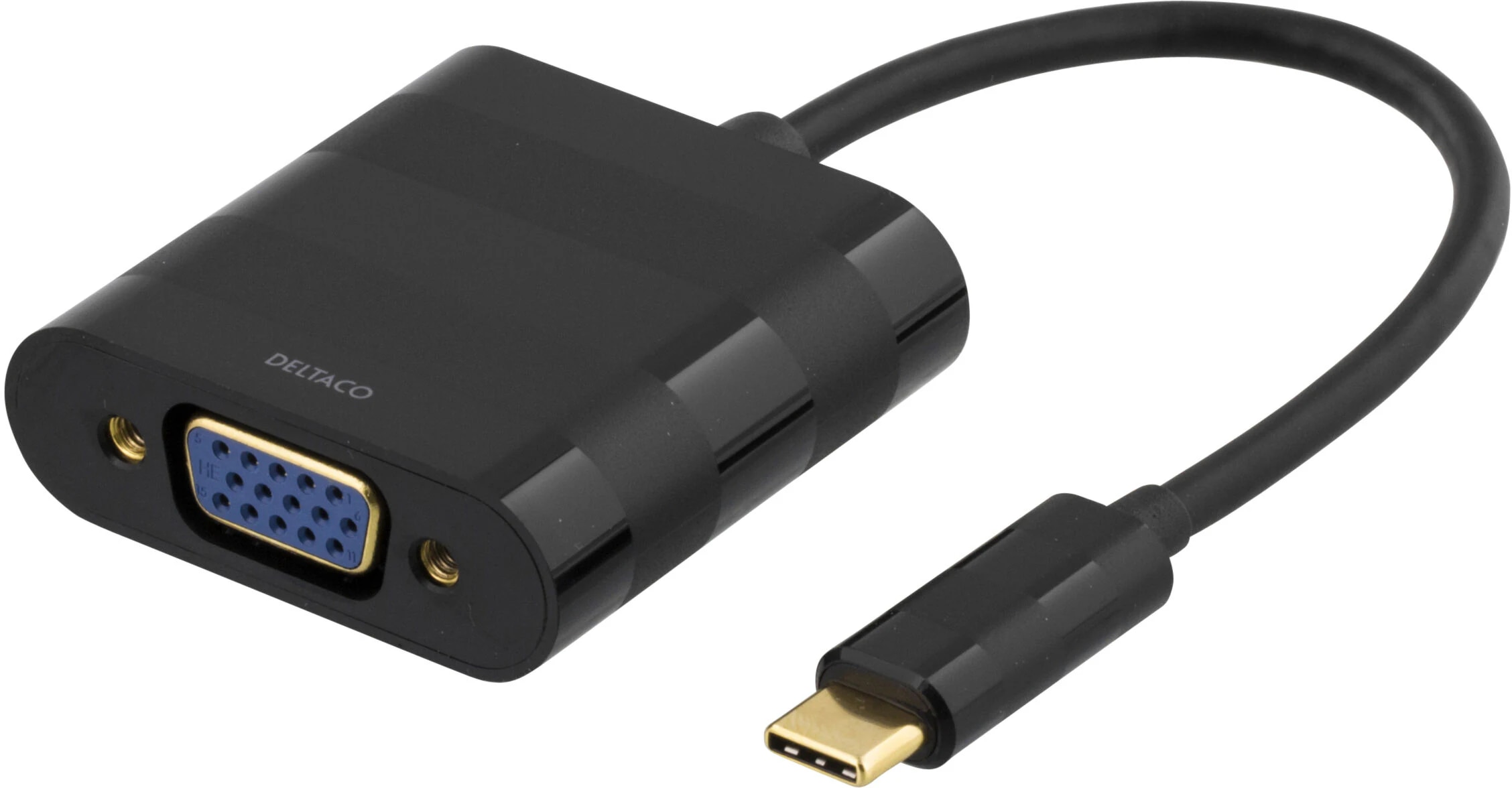 VGA-Adapter USB-C auf VGA schwarz