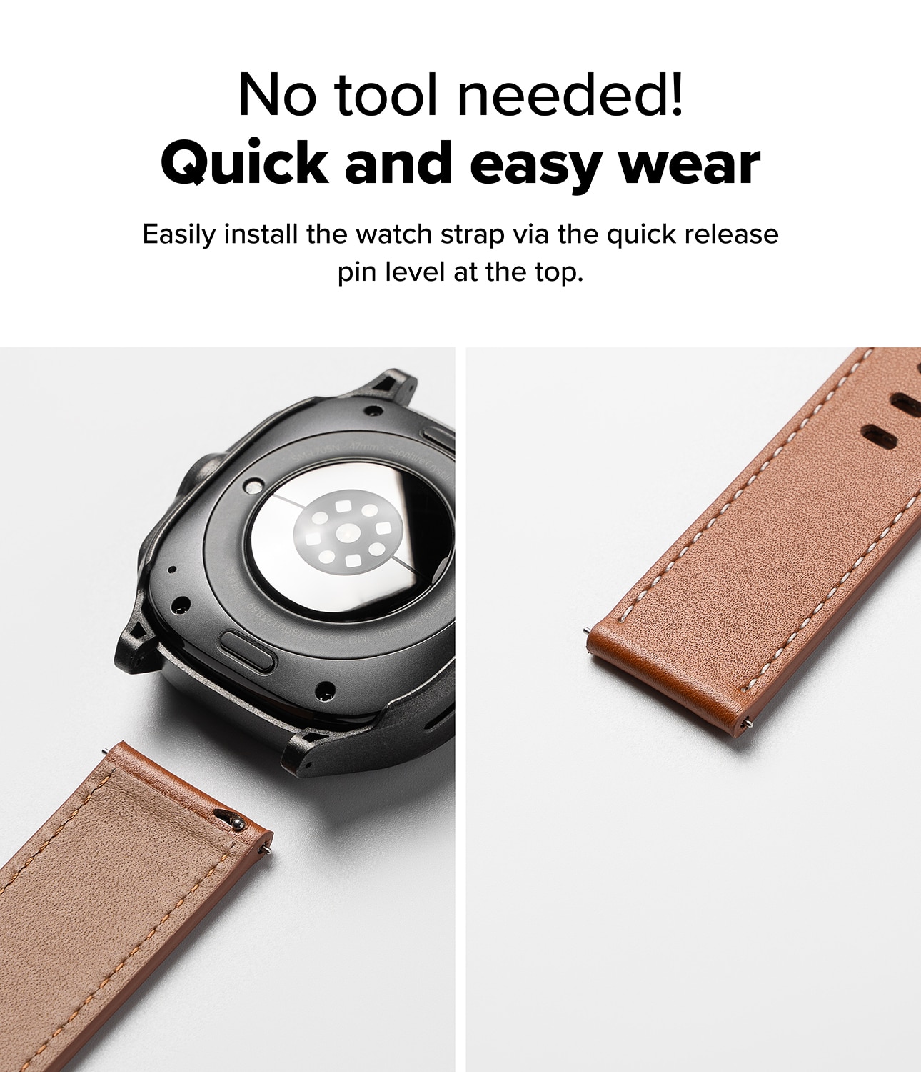 Leather One Basic Bold Band  Suunto 9 Brown